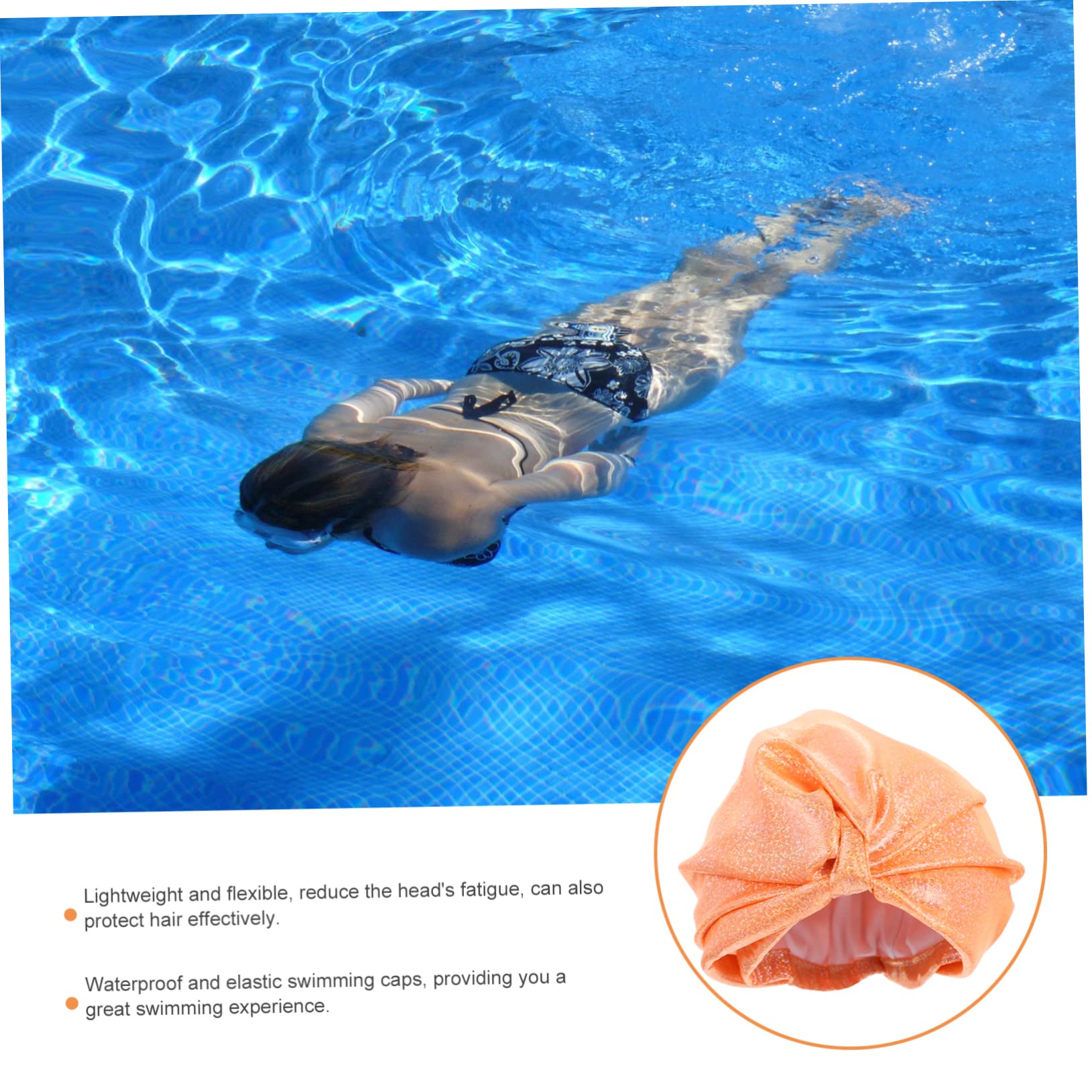 Toddmomy Gorro De Baño De 3 Uds Gorro De Ducha Grande Bandanas Para El Pelo Gorro De Baño Para Hombre Turbante De Natación Gorro De Natación Sombreros De Natación Gorro De Natación Pelo