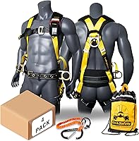 Vista 10 de KwikSafety - TYPHOON Safety Harness [3 D-RINGS + BACK SUPPORT] Safety Harness Fall Protection Kit, 2025 ANSI Compliant