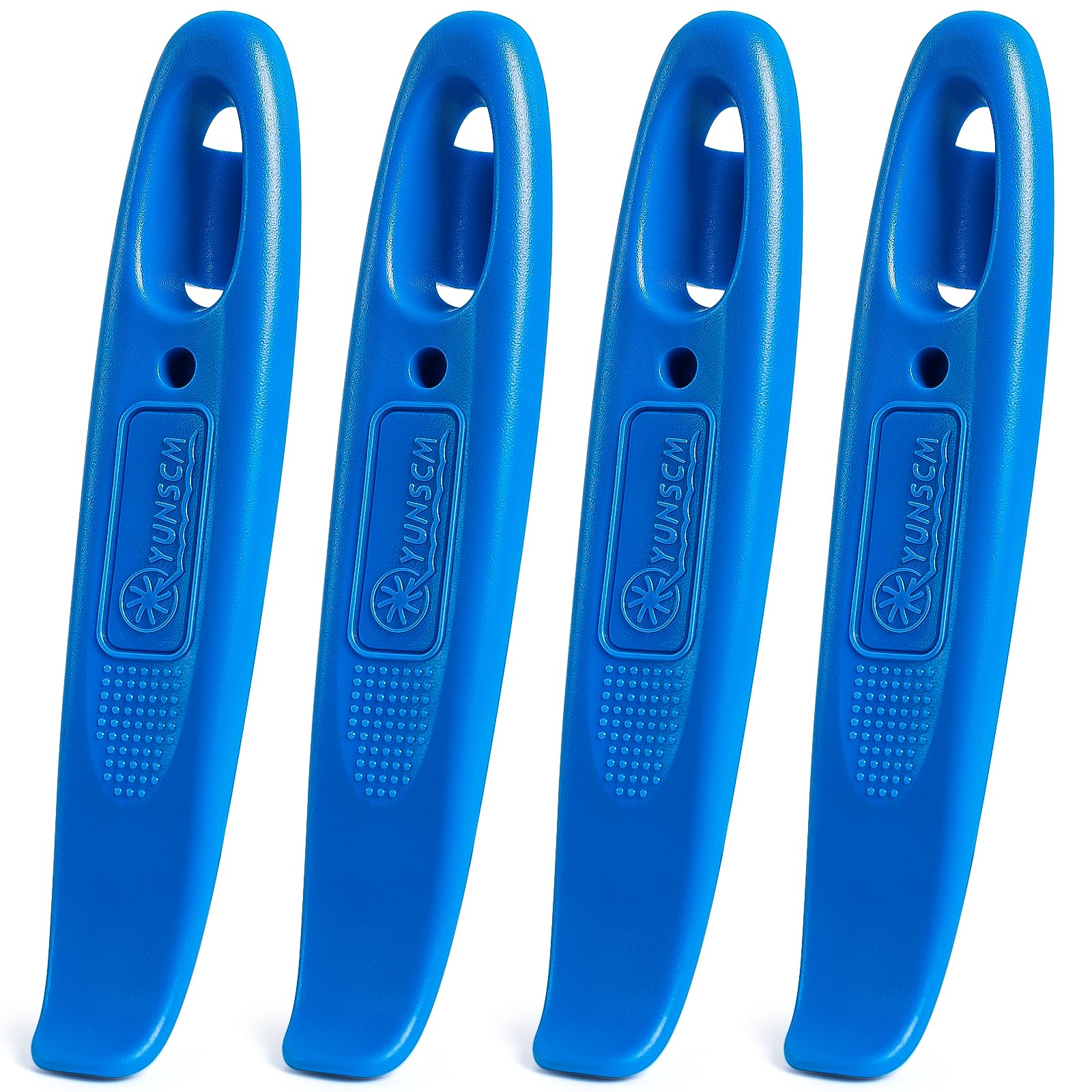 YunSCM 4-PCS High-Strength Plastic Bike Tire Levers, Portable and Multifunctional Bicycle Tire Levers,Tire Removal Tool for Road Mountain Bike Tires(Blue)