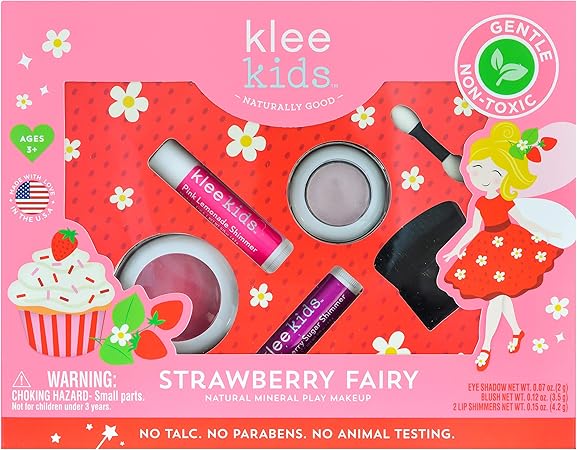 Amazon Co Jp アメリカ製 子供用コスメ ルナスター ナチュラルクレイキッズ ナチュラルミネラルメイクアップ 4ピースキット ストロベリーフェアリー ビューティー