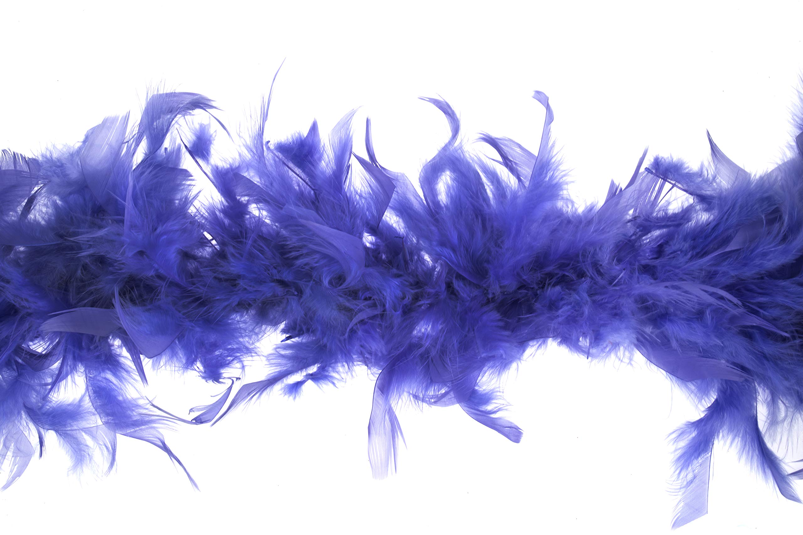 Trimits Marabou Feather Boa 1.8m x 12cm - Fancy Dress Feather Scarf for Parties, Holidays, Festivals, Pride, Hen Do, Stag Do, Halloween, Christmas Tree - Purple