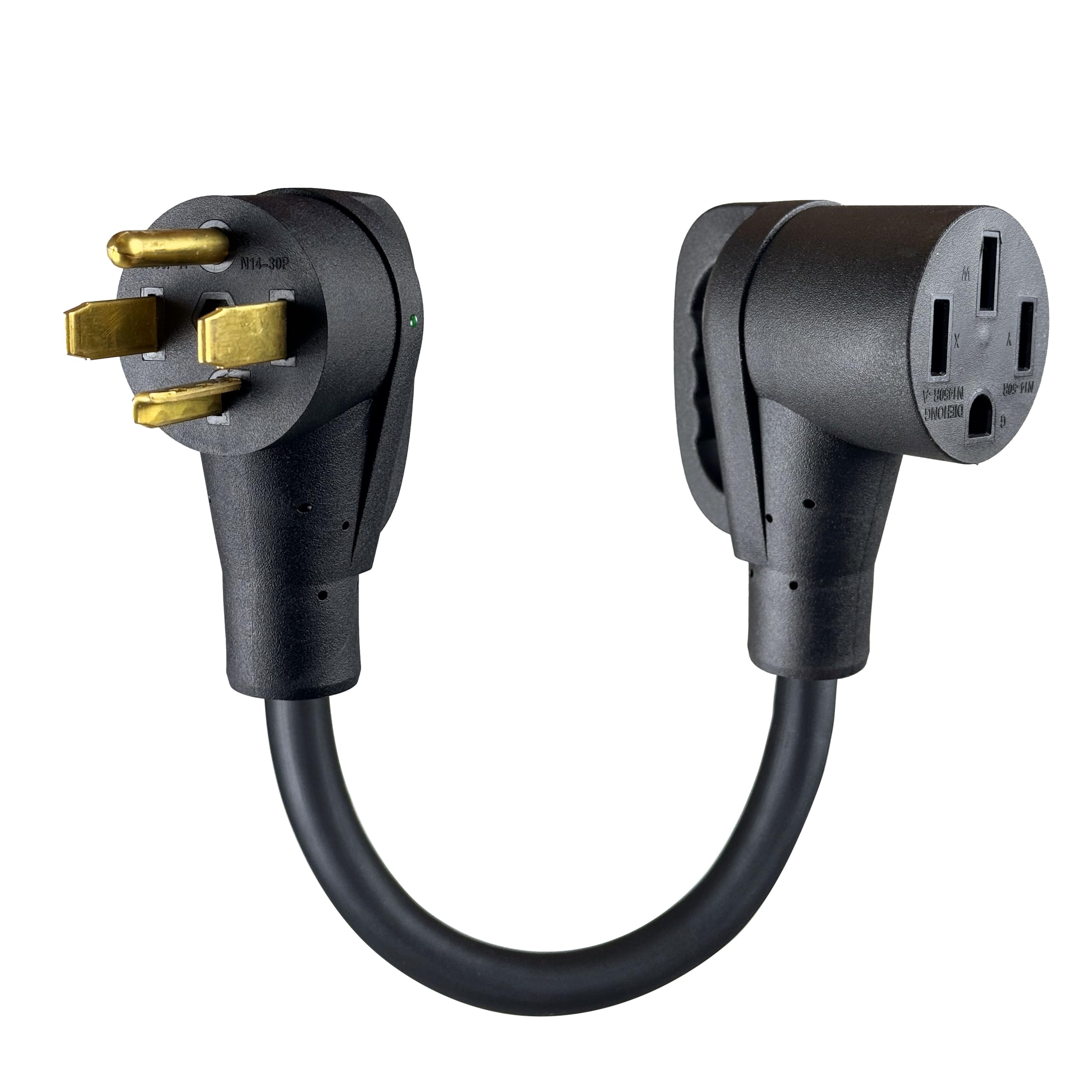 Sanoolir Welder Adapter Cord, NEMA 14-30P Male to 14-50R Female, 32 Amp Welder Power Adapter Plug, Heavy Duty STW 10 AWG*3C 32 Amp 125V/250V 7500 Watt