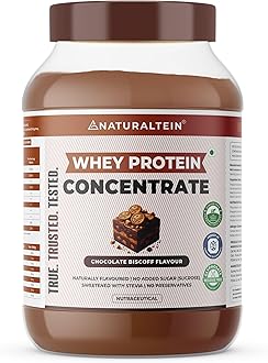 Natural Whey Protein Concentrate 1 kg (Chocolate Bis Coff) | 21.1g Protein Per Serving | No Artificial Sweeteners | Soy-Free | Gluten-Free|No Adulteration |Easy to Digest | 100% Natural