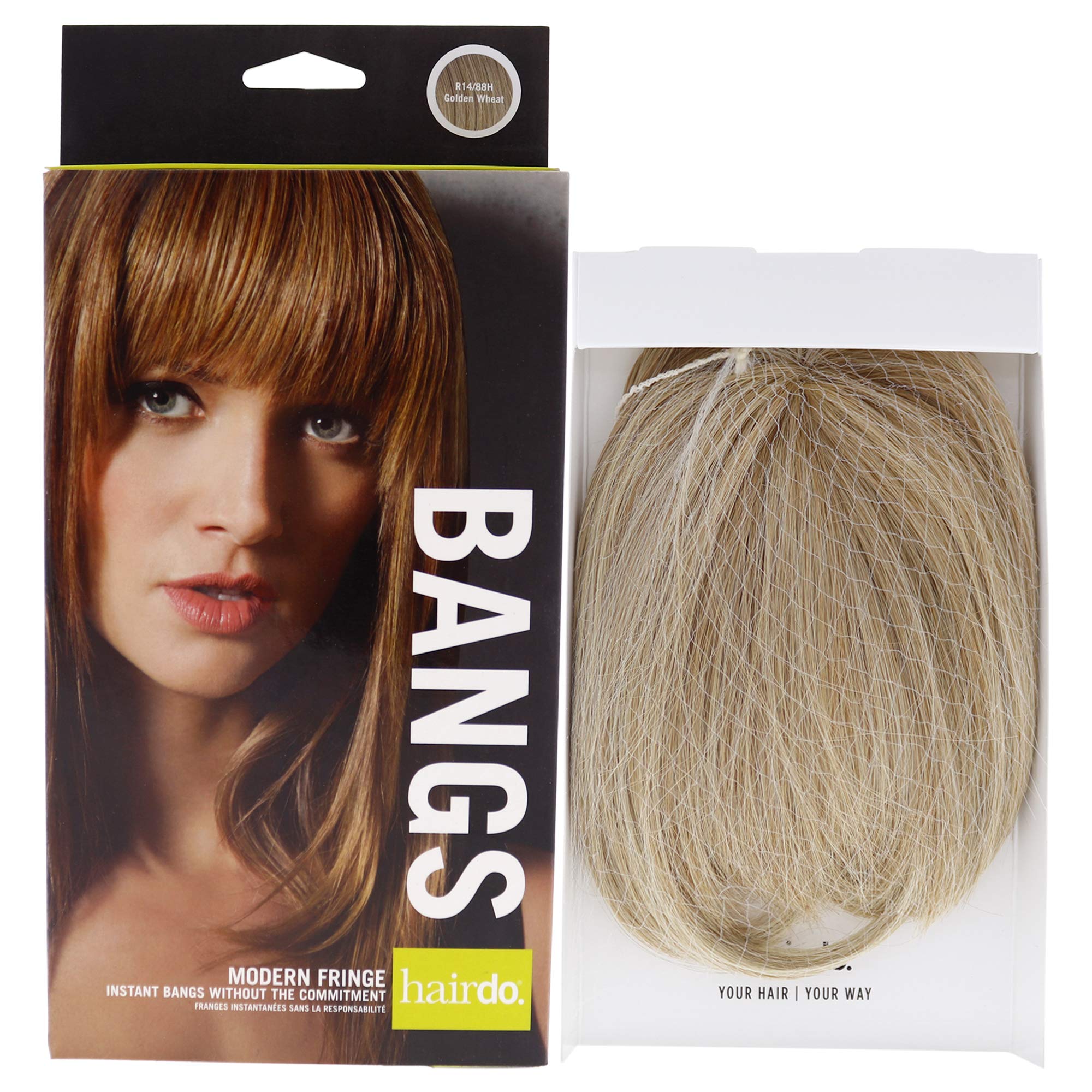 Modern Fringe Clip In Bang, R14 88h Golden Wheat