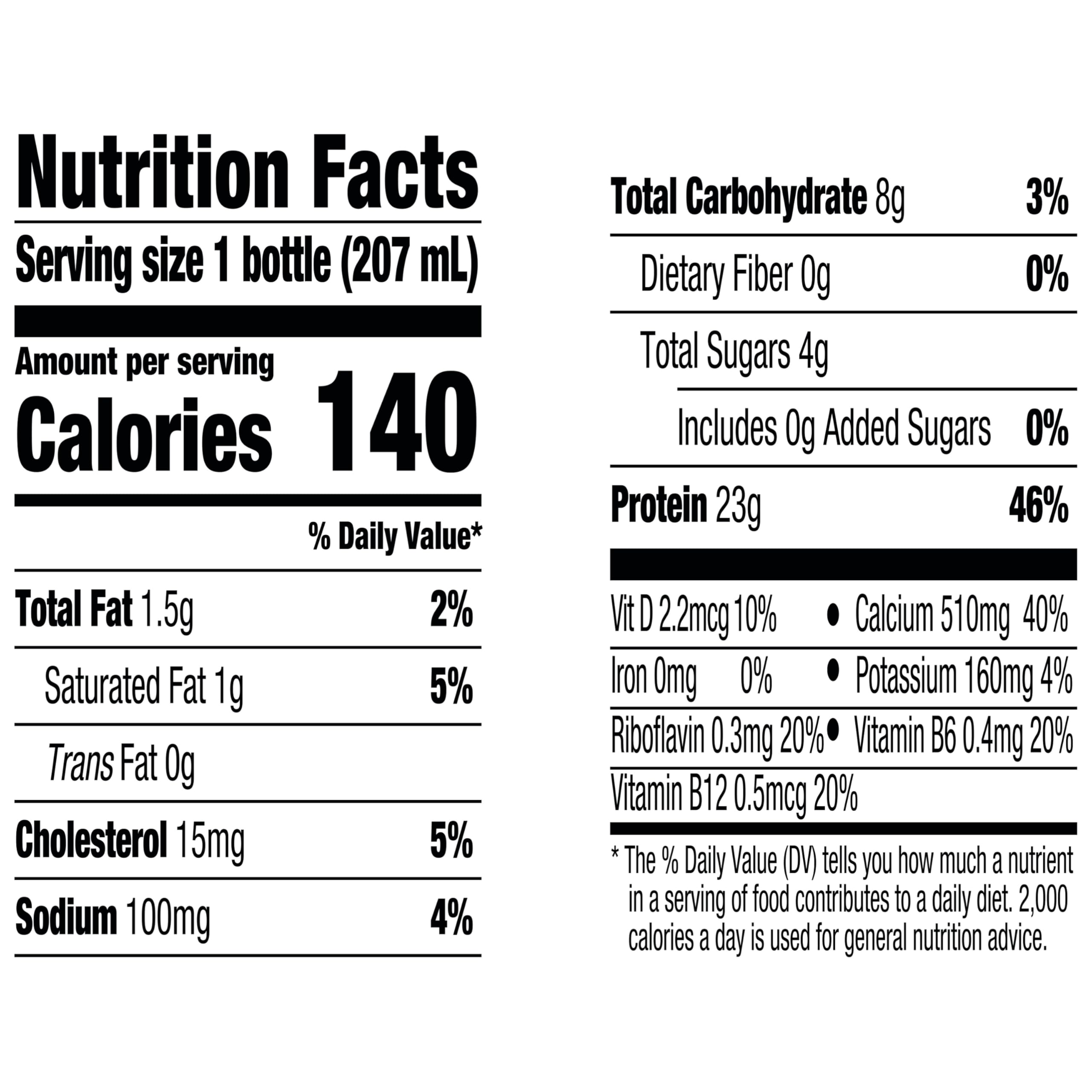 Oikos Pro Mango Pineapple Cultured Dairy Drink, 23 Grams of Protein, 0g Added Sugar, Just Delicious High Protein Snacks, 7 FL OZ Bottle
