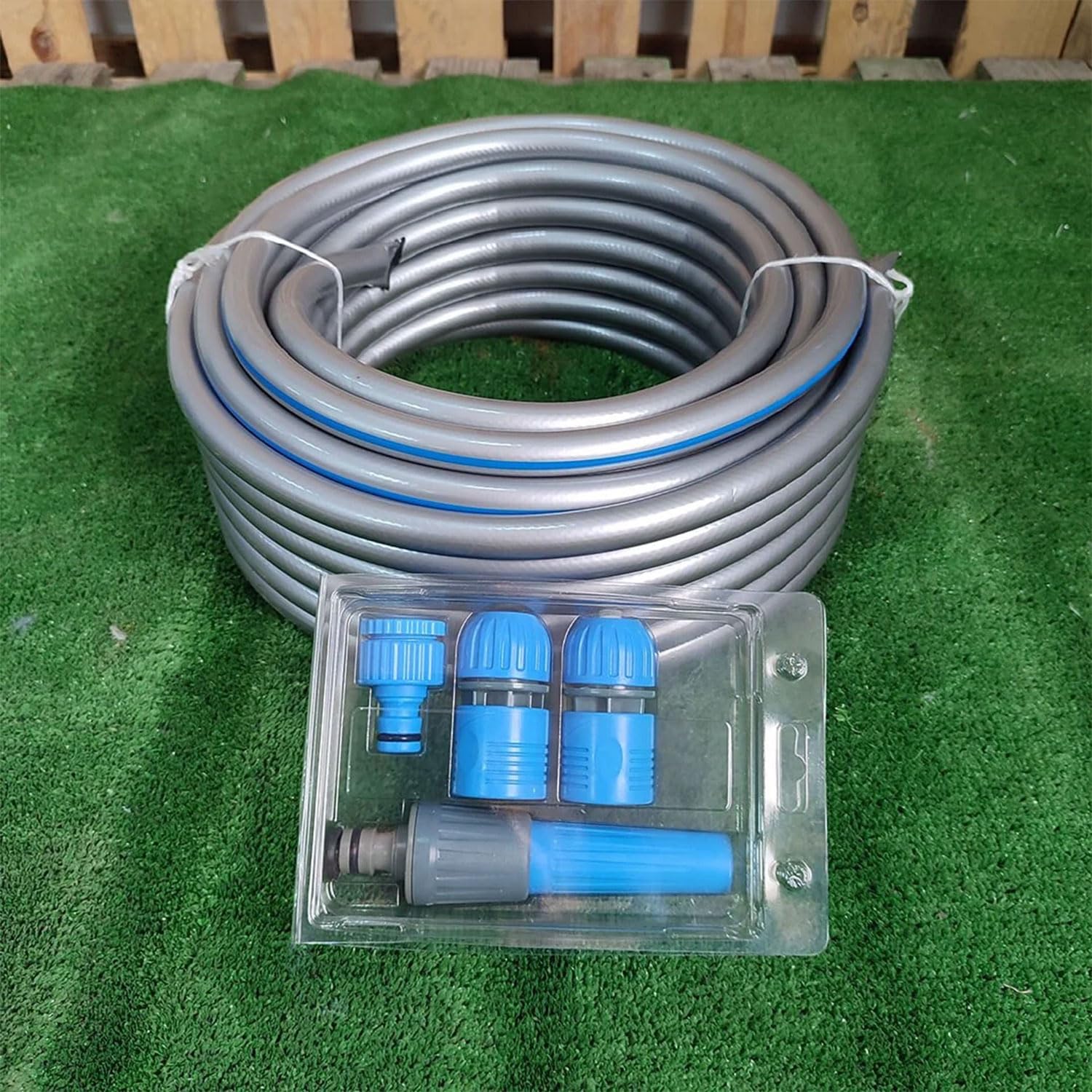Badem10 Hortum Seti Garden Kit Bahçe Çeşme Su Hortumu İç Çap 1/2 Sulama Araç Yıkama 20 Metre