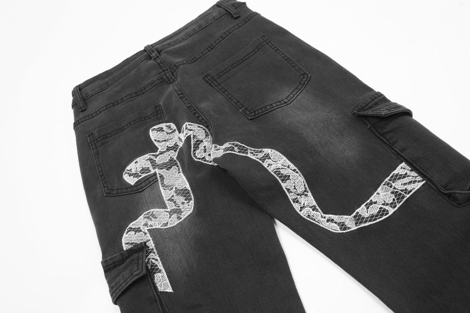 Jeans para Mujeres niñas Jeans Bootcut de Cintura Alta Y2K Pantalones de Mezclilla elásticos Parte Inferior de Campana Vintage