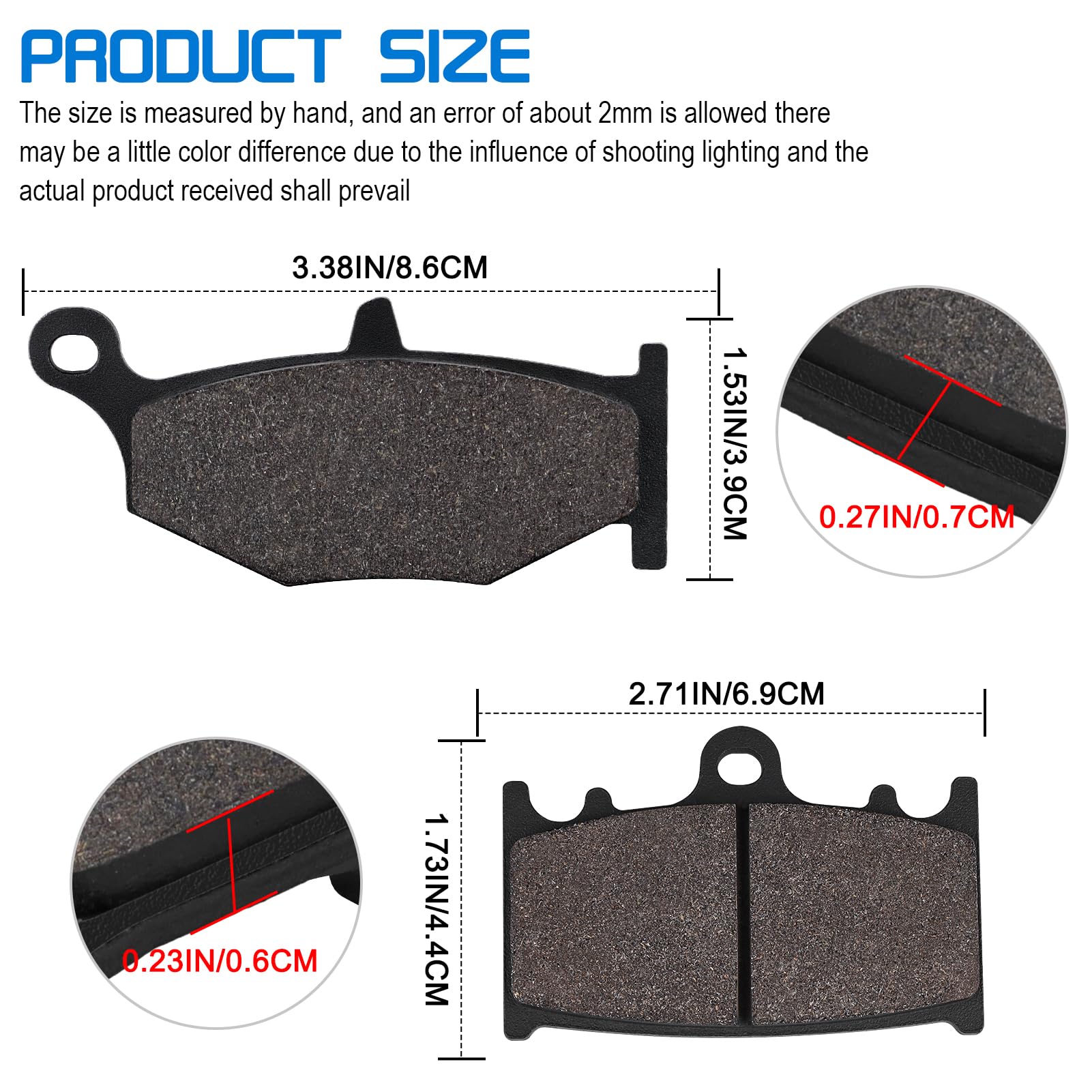 Plaquettes De Frein Avant Arrière Yerbay Pour Suzuki GSR 600 (06-10) Et GSR 400 (06-08)