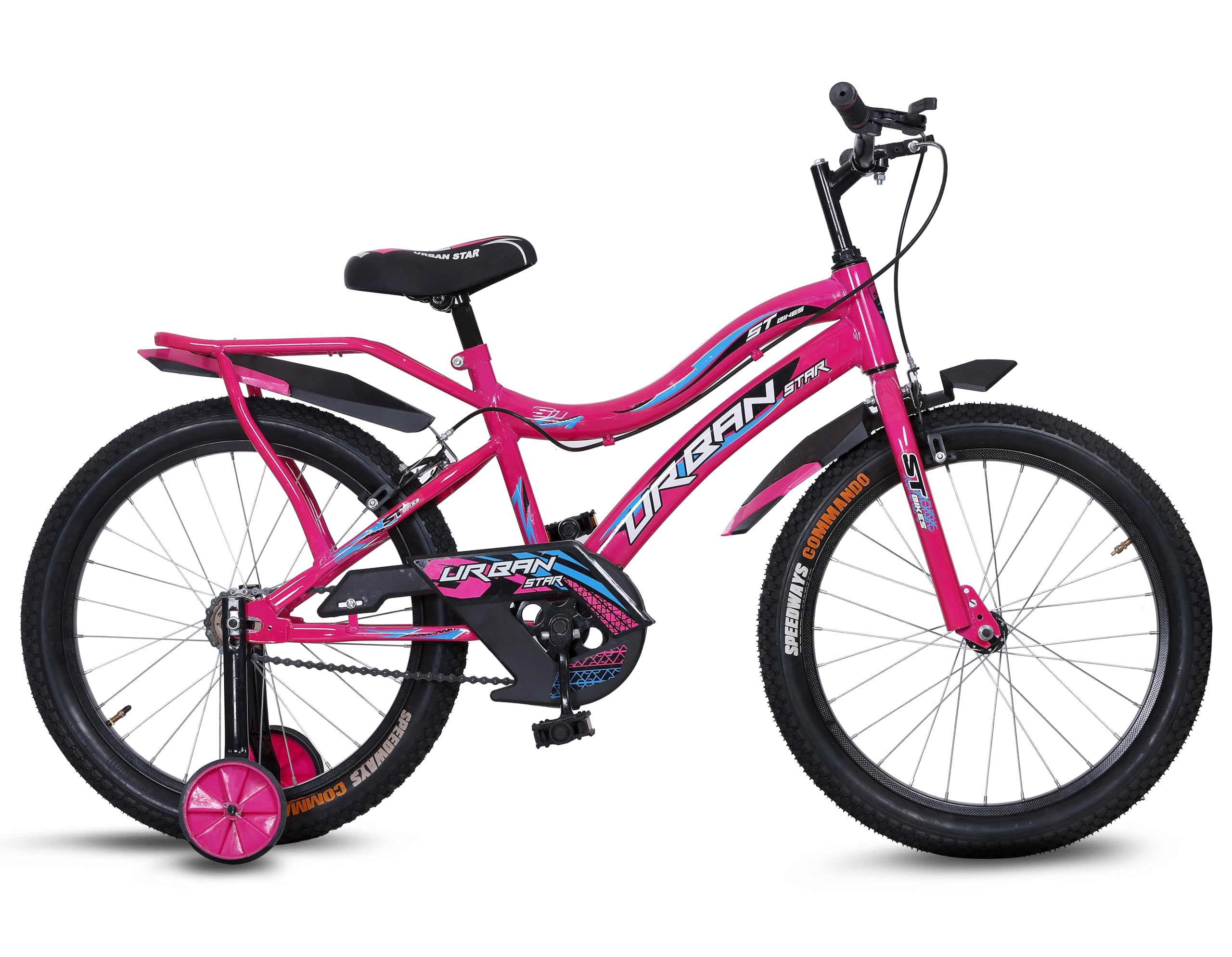 URBANSTAR 20T BENZO Model Kids Cycle (Pink) 20T Roadster Cycle -Semi Assemble (Single Speed- Pink-Rigid, Fork)-picture-42