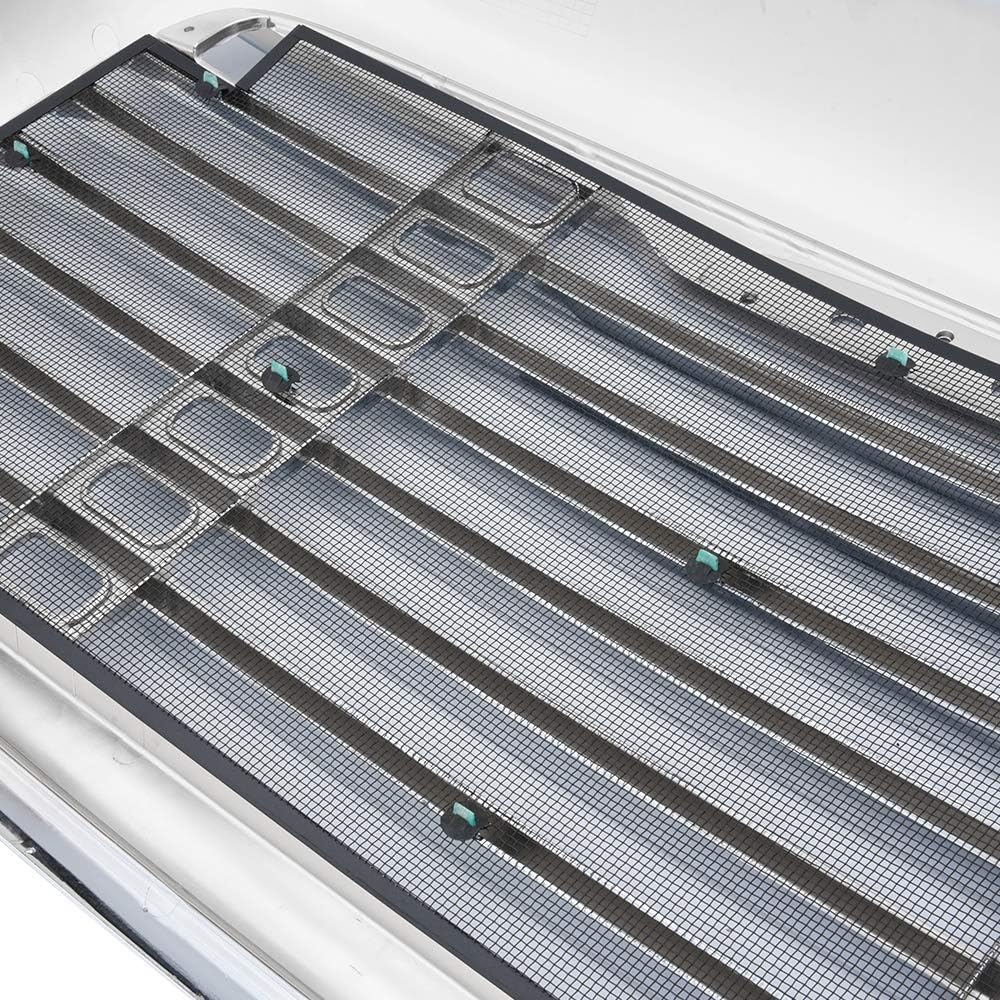 Compatible For Freightliner Columbia 2000-2008 Chrome Triple Plated Front Hood Radiator Grill Grille With Bug Screen Replaces A1715251002 A1715251003