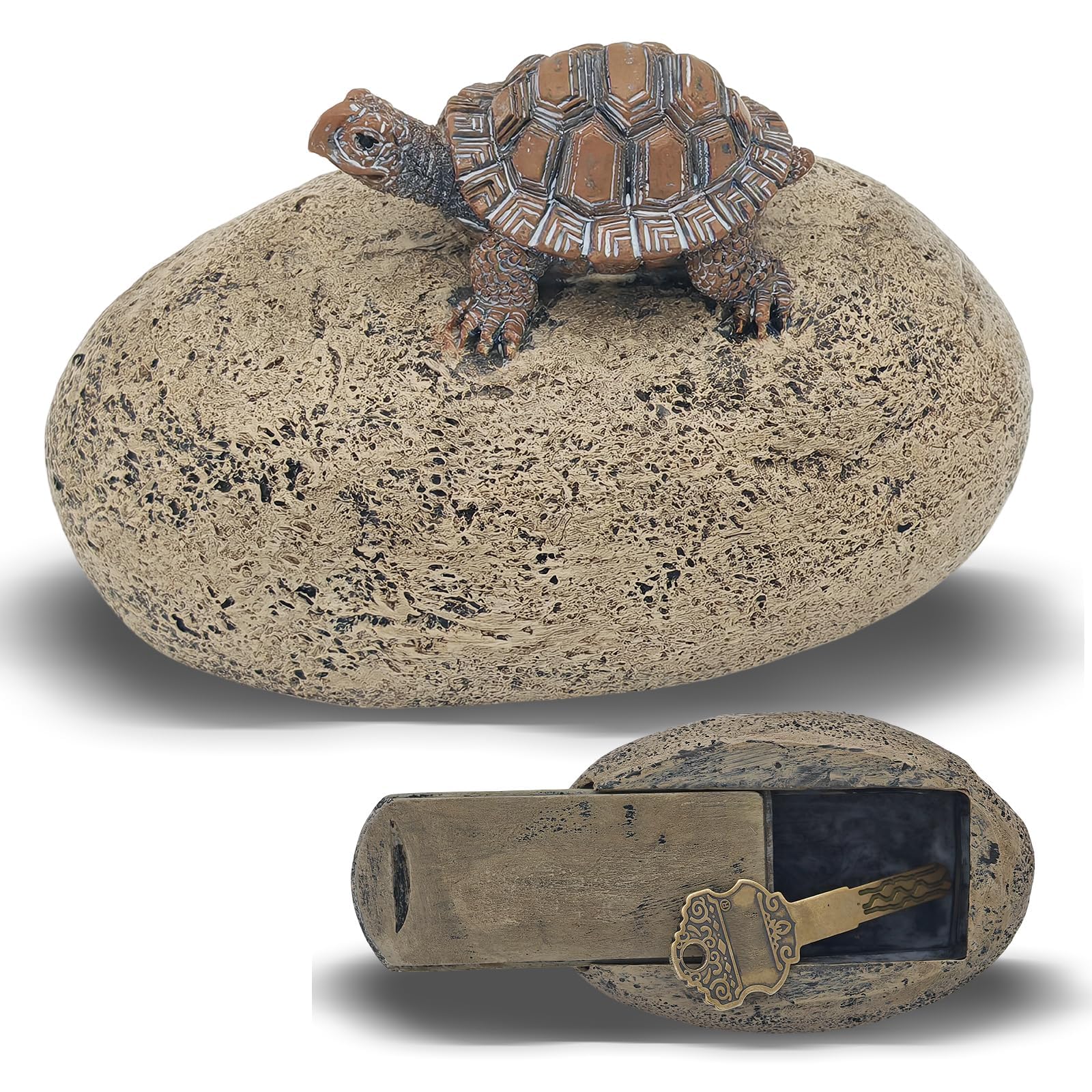 Azonee Hide-a-Key Fake Rock - Outdoor Key Hider Stone, Waterproof & Sun-Protected Resin Design, Compact & Concealed, Perfect for Hiding Keys, Money, or Small Valuables in Garden or Yard