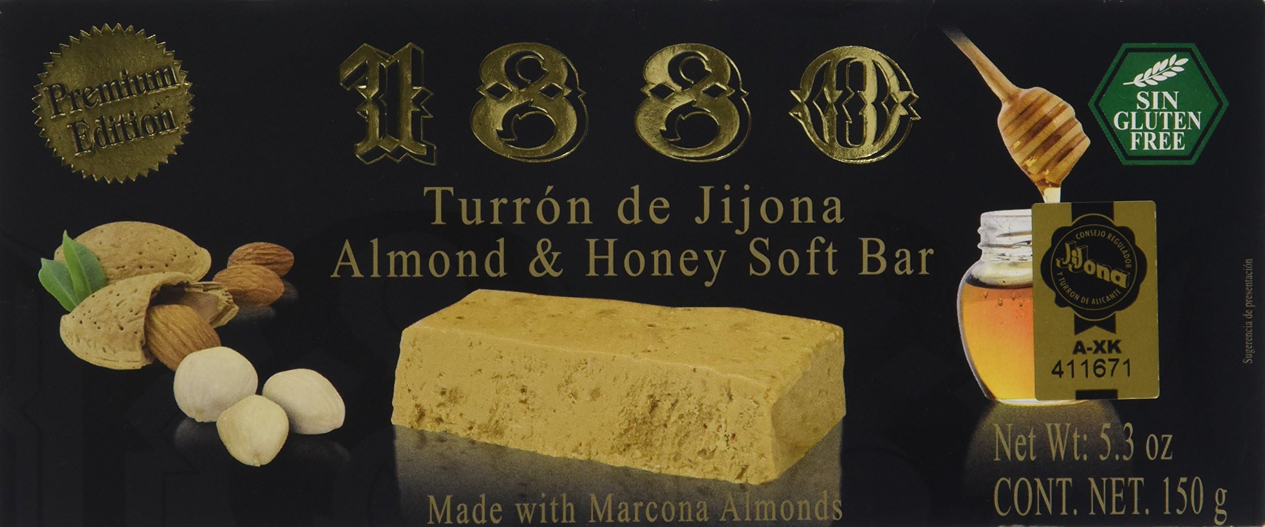 1880 All Natural Almond and Honey Soft Bar 150 g
