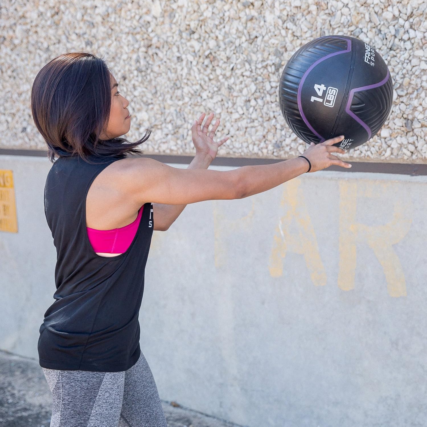 FringeSport Indestructible Medicine Ball/Ultra Durable Weighted Medicine Ball for Slamballs, Wallballs, and WODs