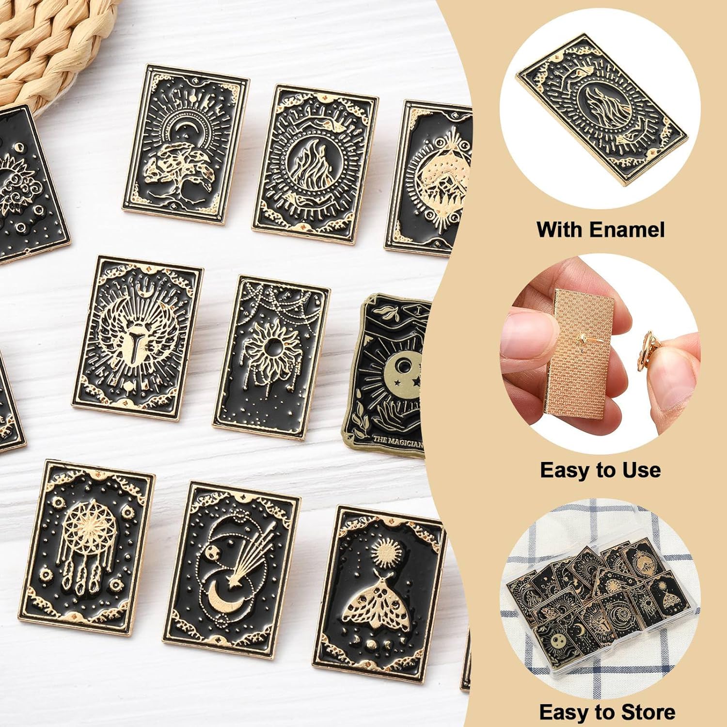 Animal Elegant Flower Food Theme Brooch Pins Scarf Rings for DIY Jewelry Clothes Backpack Hats Jackets Badge Craft - Image 3