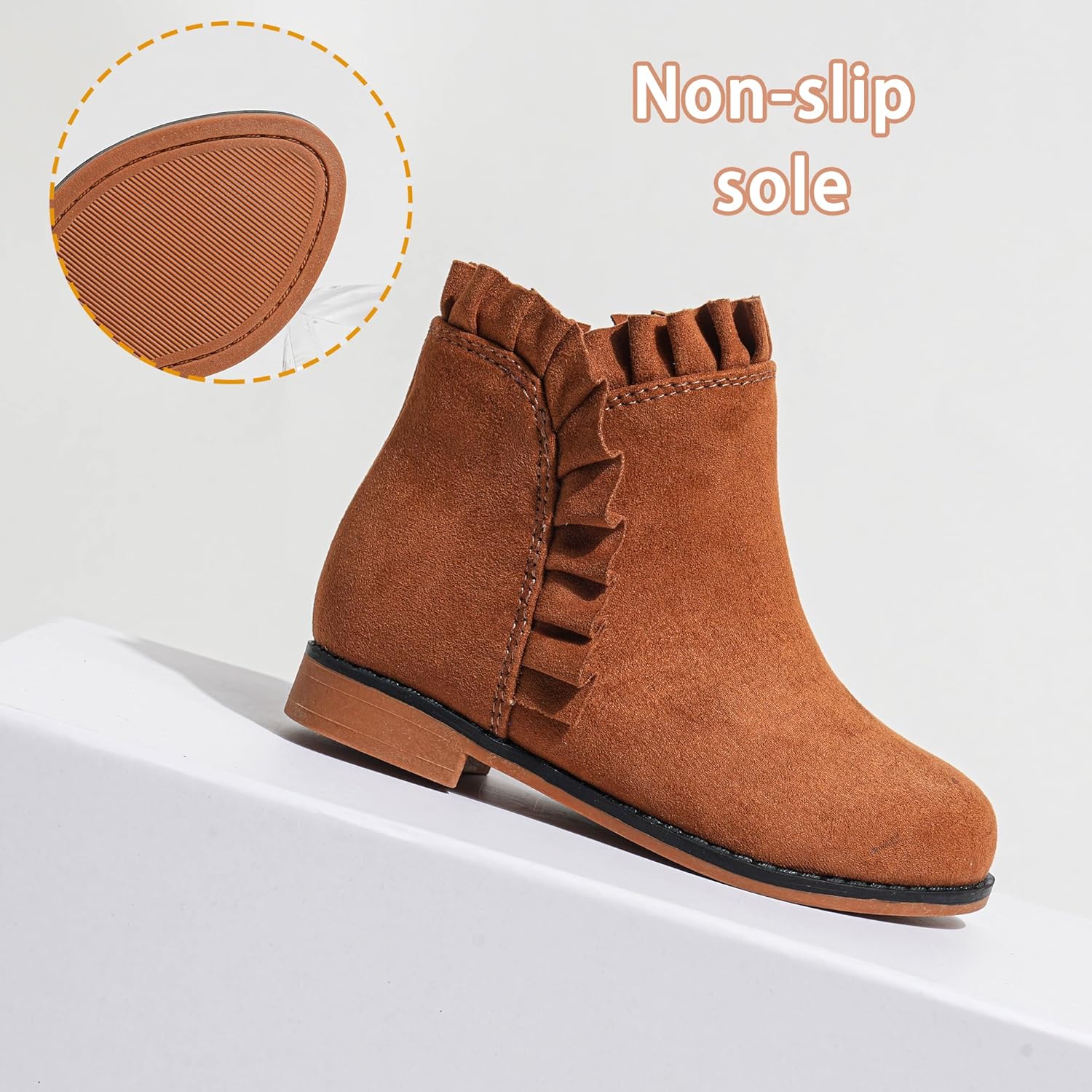 Girls Boots Fashion Ankle Boots for Girls Short Booties for Toddler/Little Kids - Image 3