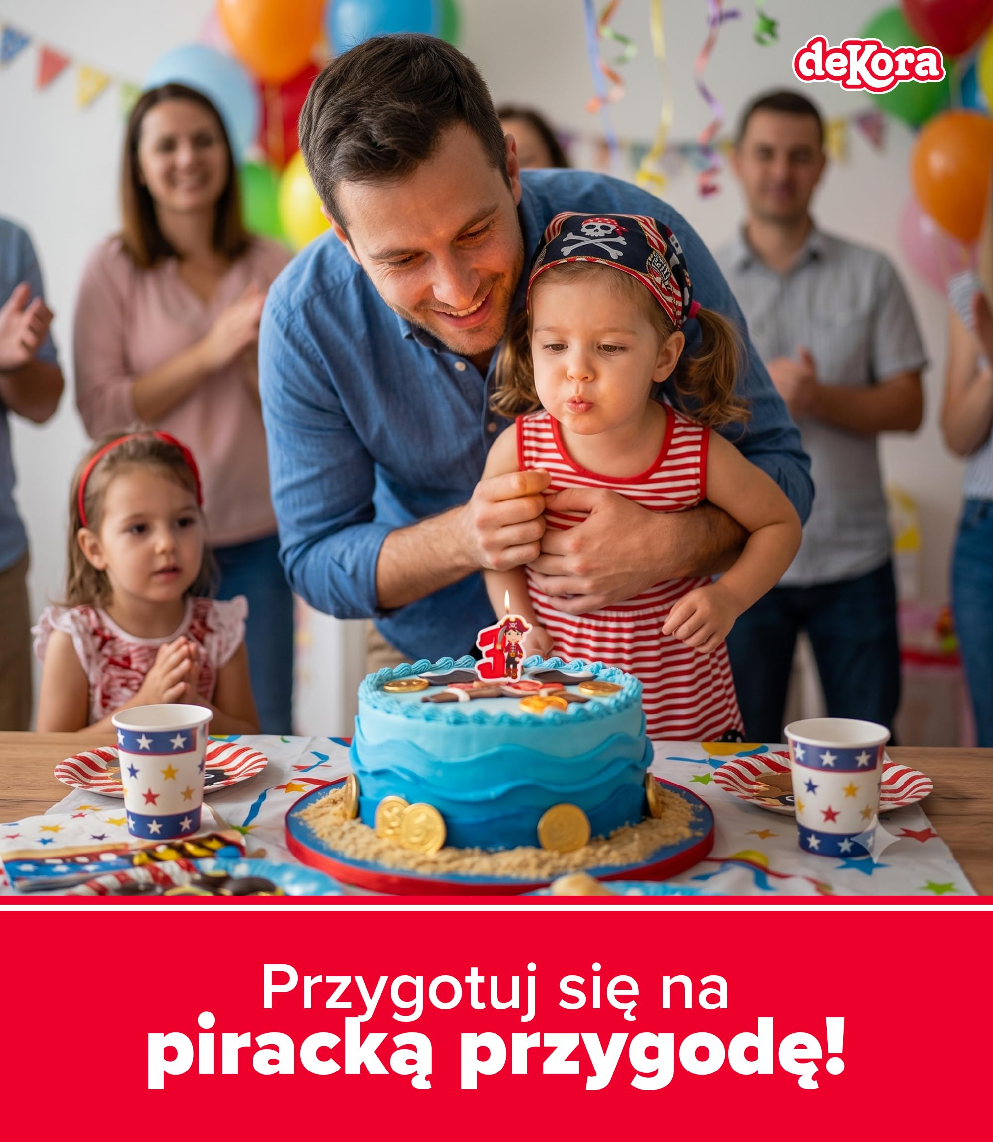 dekora 345260 - urodziny świeca dekoracyjna pirat - numer 6