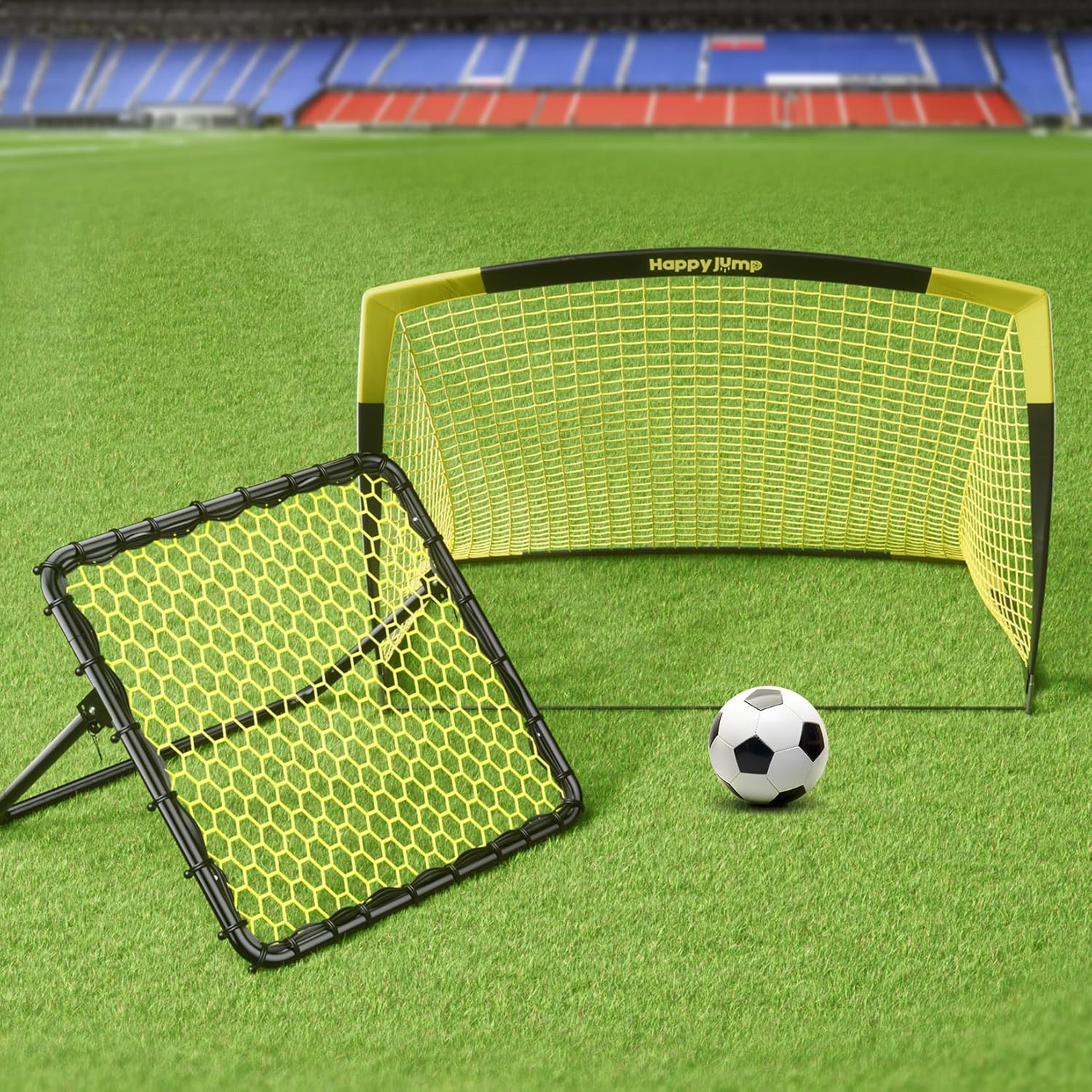 Happy Jump Portable Soccer Rebounder Net for Kids Soccer Training Practice