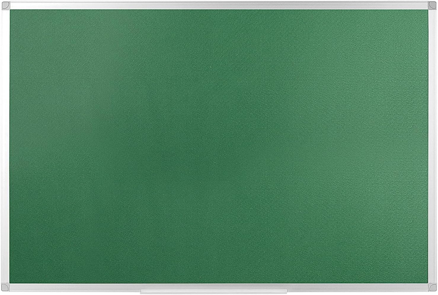 Q-Connect Aluminium Frame Felt Noticeboard with Fixing Kit 1200x900mm Green
