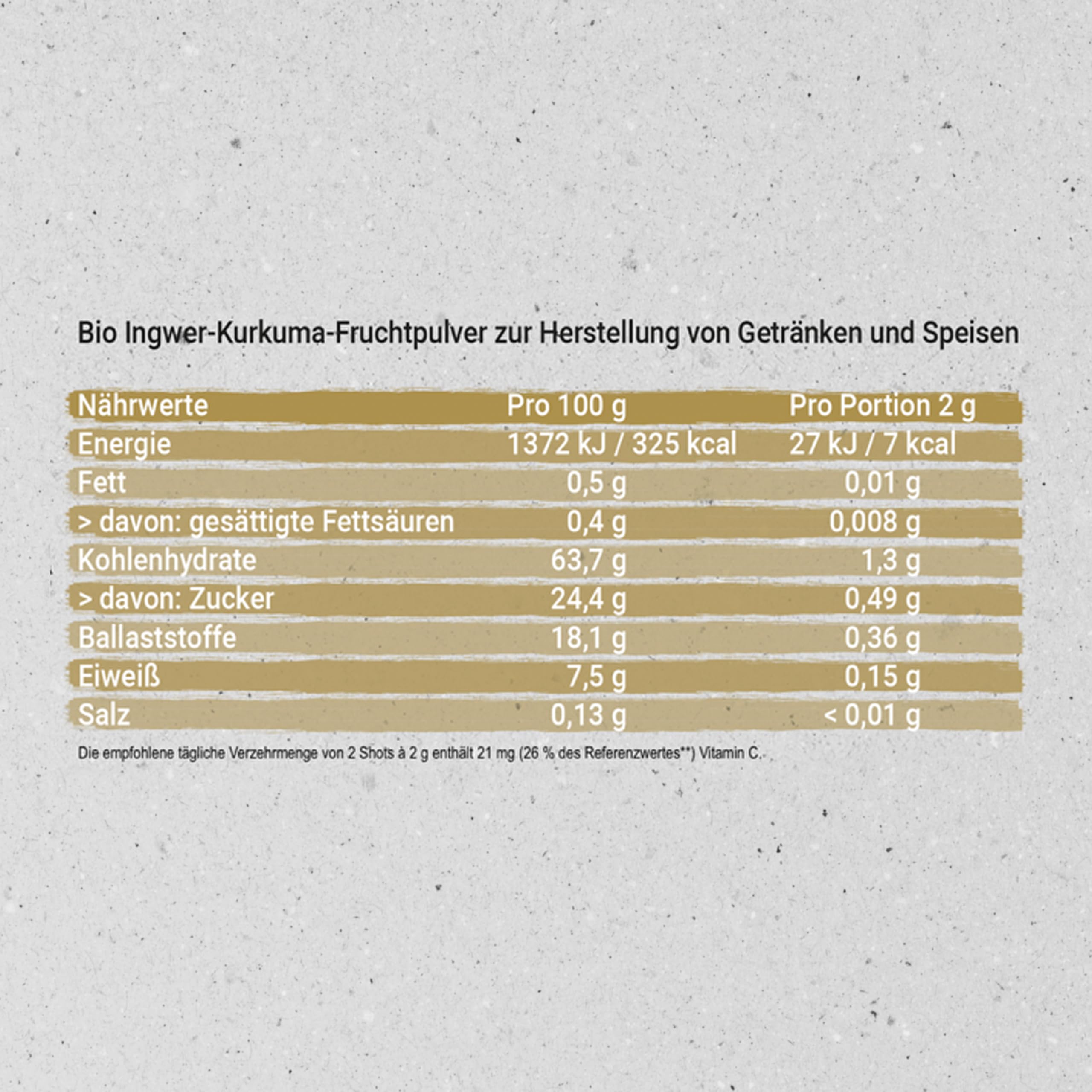 Hansegrün - Bio Ingwer Kurkuma Shots (60 Stk.) - Veganes Superfood-Pulver für Immungsystem¹ & Energiestoffwechsel² - Kurkuma, Zitronenschale & Acerola - 100% echte Zutaten zur täglichen Zubereitung