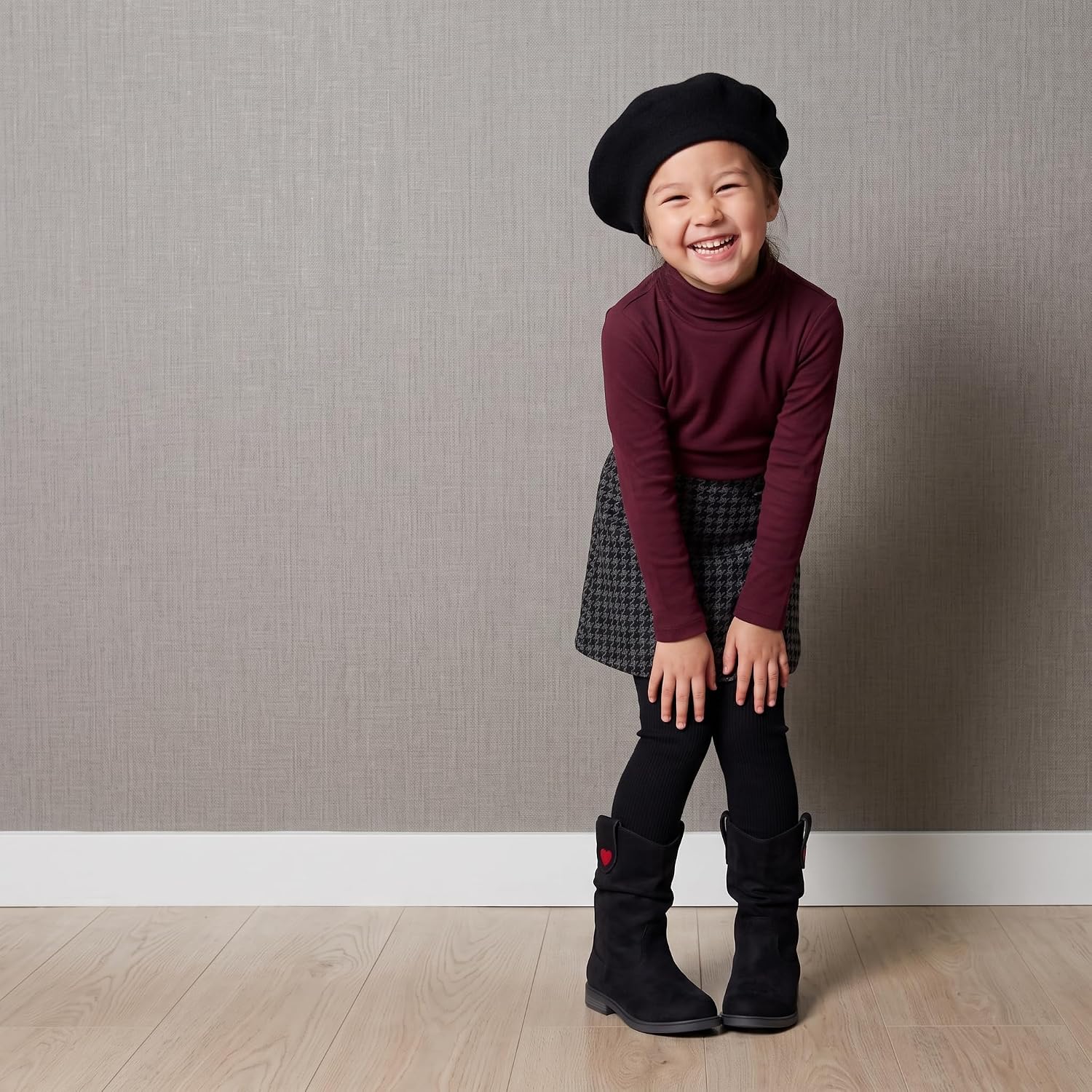 CUSHIONAIRE Jayla Slouch Boots for Girls, Kids Mid Calf Pull On Boot image 2