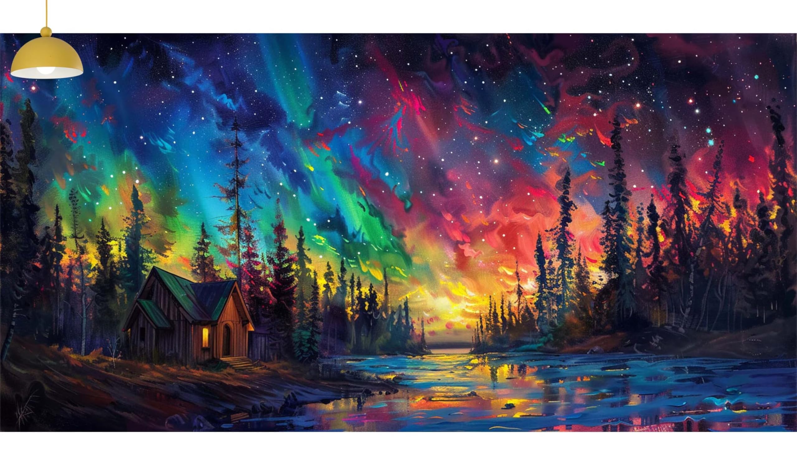 Aurora Diamond Art Forest Diamond Painting Arts and Crafts dla dorosłych, zestaw do malowania diamentami 5D, dorosłych, Crysta, haft krzyżykowy, rękodzieło, obrazy, zestaw do haftowania dla