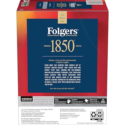 Vista 161 de Folgers Café colombiano tostado medio, 12 cápsulas Keurig K-Cup