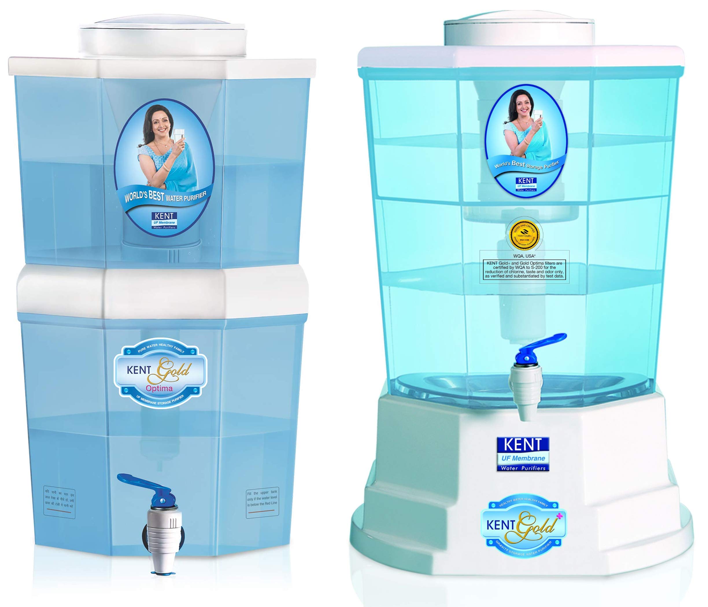 Buy KENT Gold Optima 10Litres Gravity Based Nonelectric Water