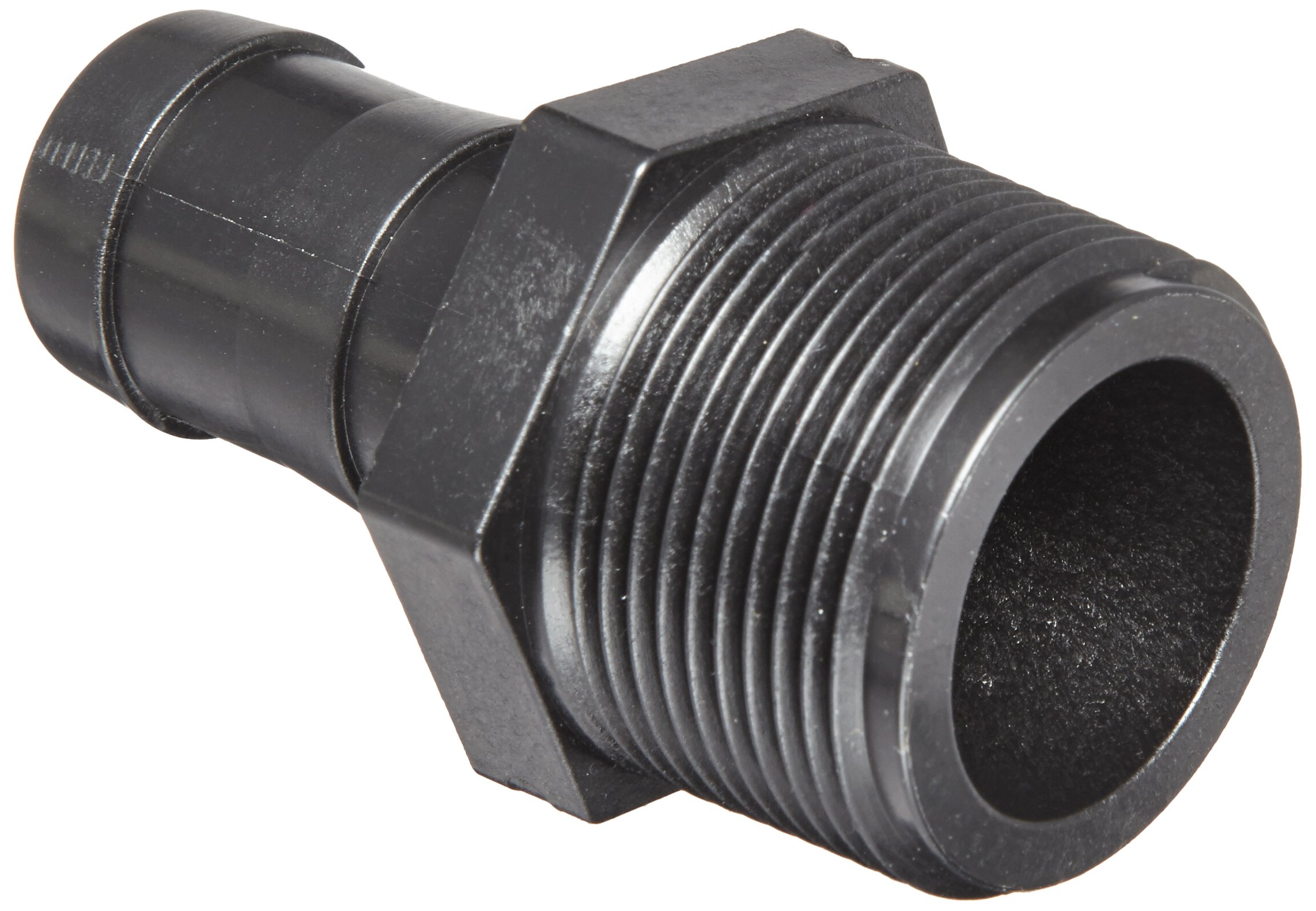 Banjo HB125-100 Polypropylene Hose Fitting, Adapter, 1-1/4" NPT Male x 1" Barbed