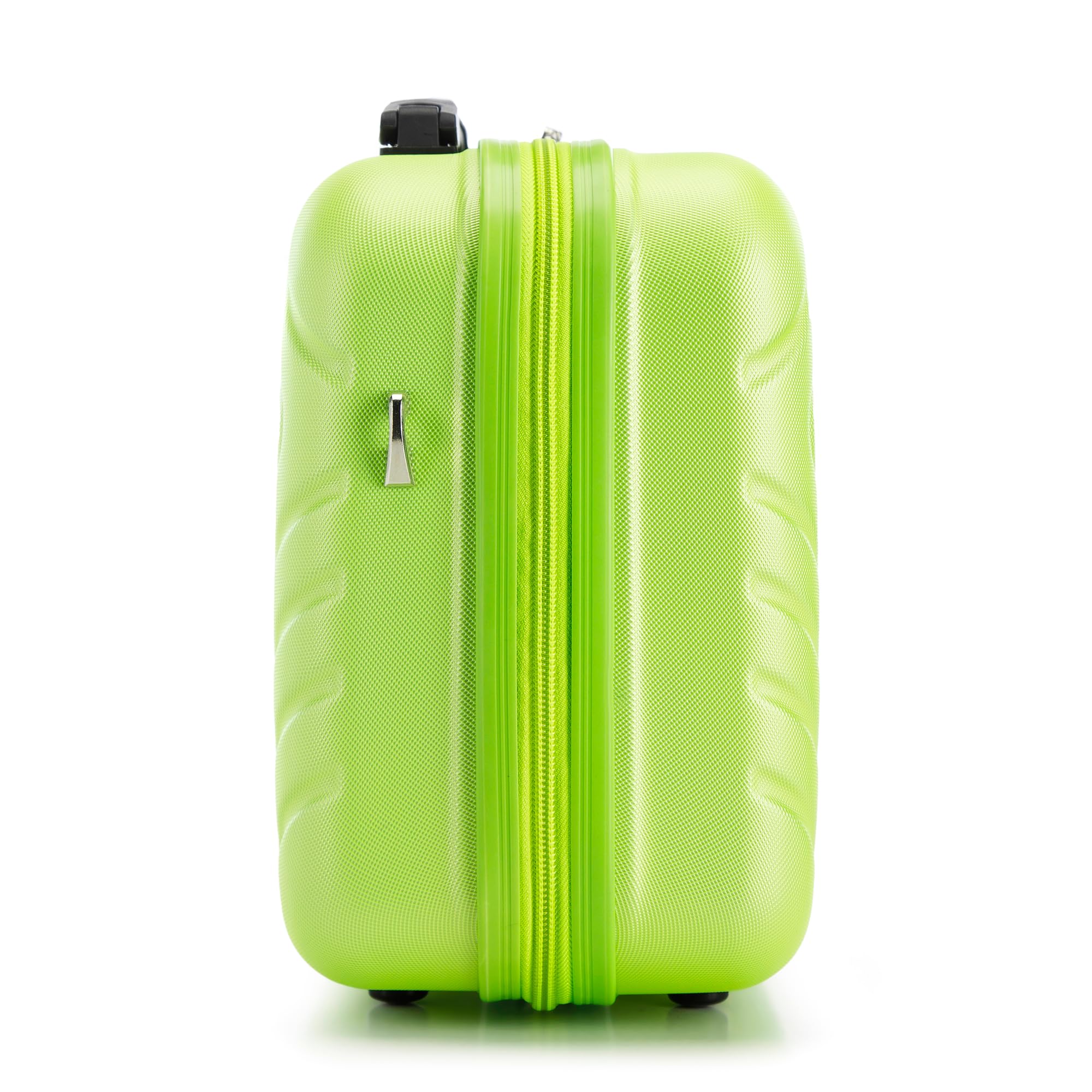 WITTCHEN Necessaire Estuche Cosmético de Viaje Maleta de Mano Maletín de Cabina ABS Neceser Rigid Cube Line Lima