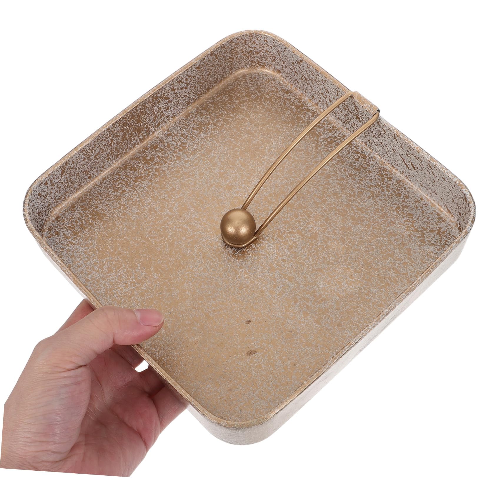 Portatovaglioli Quadrato in Metallo Vintage per Cucina e Casa