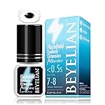 BEYELIAN Sensitive Eyelash Extension Glue 0.17fl.oz/5ml / 0.5Sec Drying Time/Retention - 7-8 Weeks/Black Adhesive/Hypoallergenic Formaldehyde-Free Lash Extension Glue for Professional Use Only