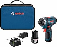 Vista 2 de Bosch PS21-2A Kit de controlador de bolsillo de 2 velocidades máximo de 12 V con 2 baterías, cargador y estuche y juego de 40 unidades de sistema