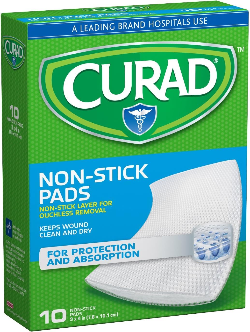 Curad Bandages for Sensitive Skin 3 x 4 Non Stick Pad 20