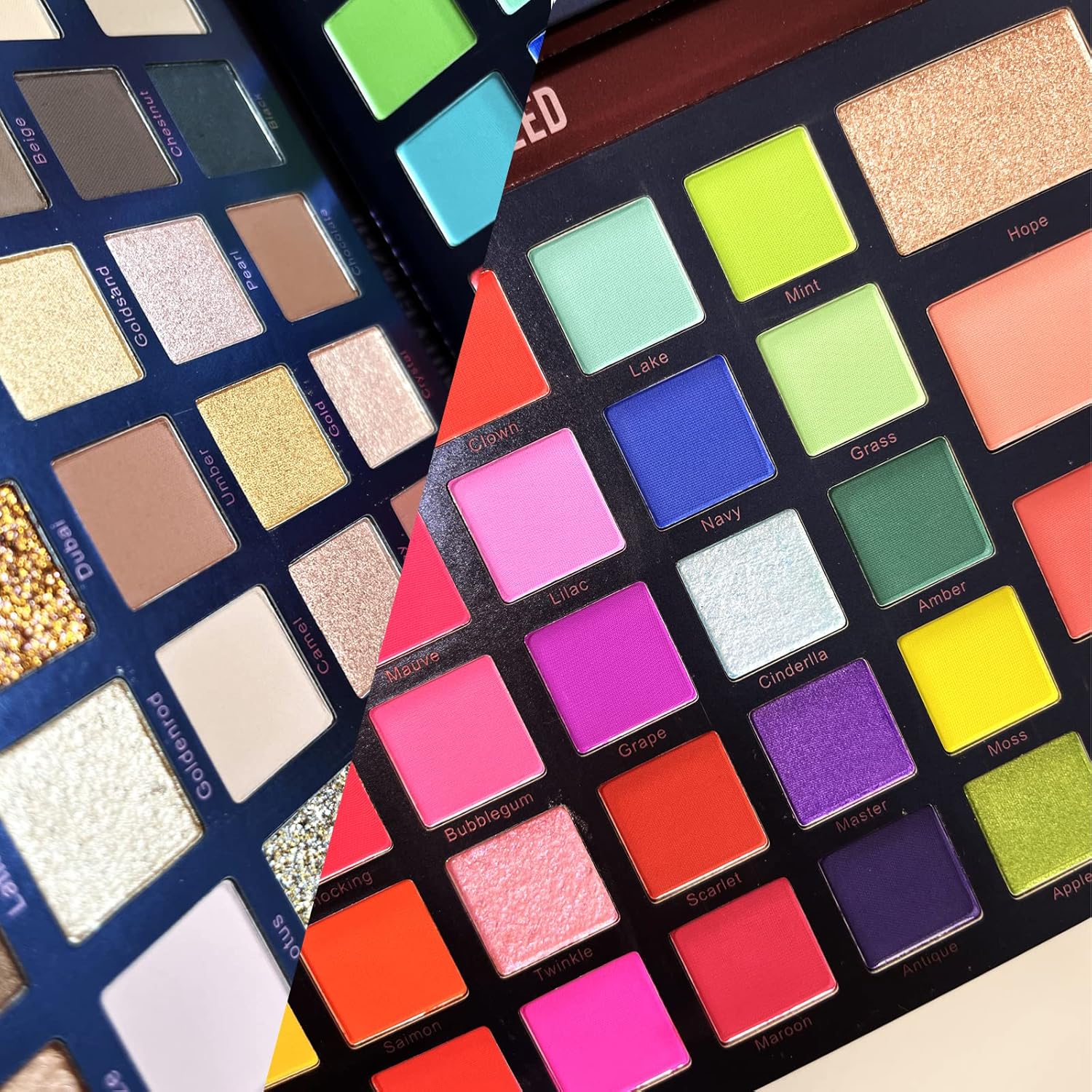 Beauty Glazed Eyeshadow Palette, 68 Vibrant Colors Eye Shadow Blush