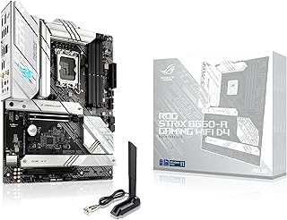 ASUS ROG Strix B660-A Gaming WiFi D4 ATX Motherboard, Intel B660, LGA1700, DDR4, PCI 5.0, Intel 2.5GB LAN, WiFi 6, ROG Sup…