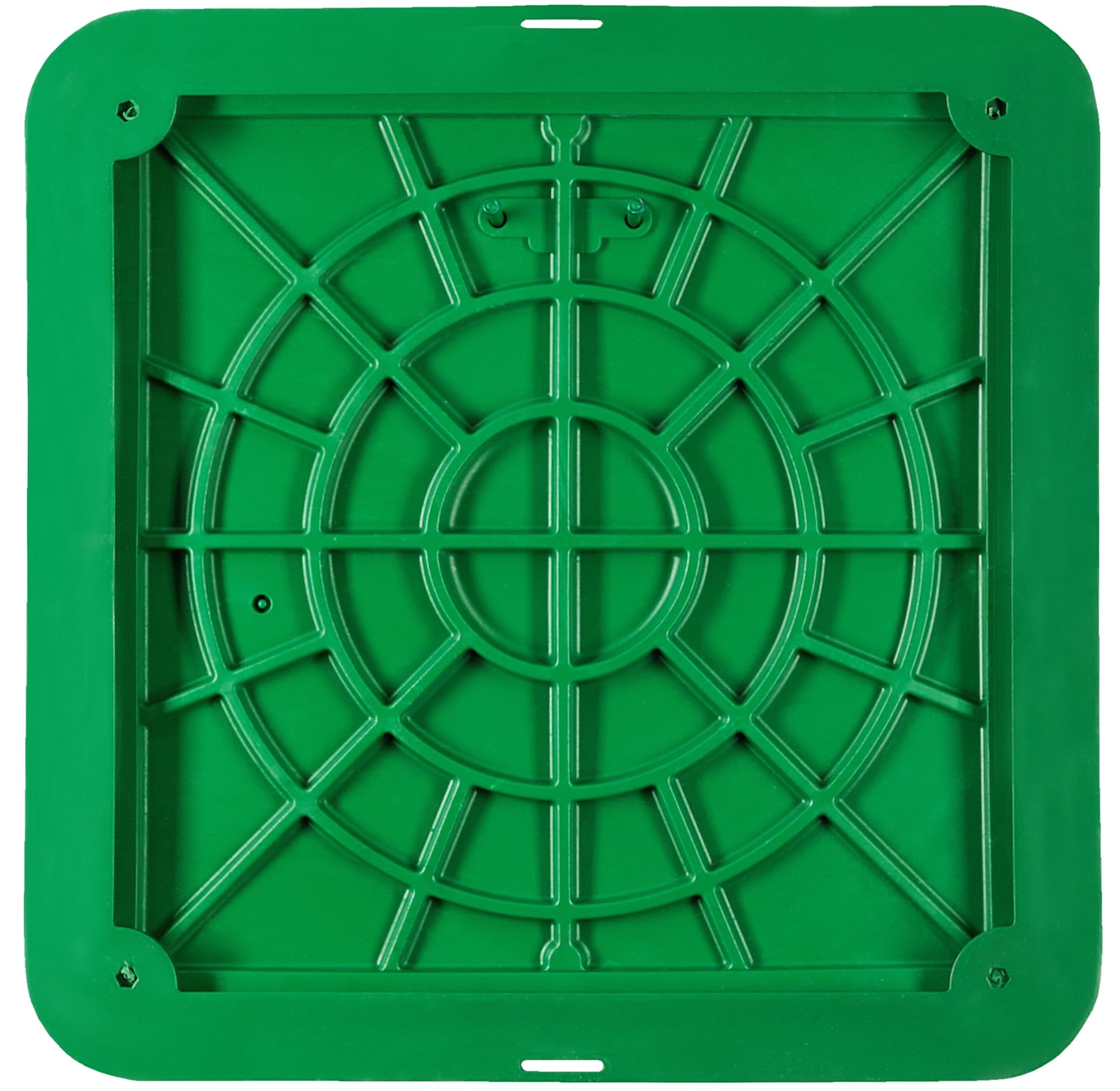 Tapa de pozo 600x600, Tapa de Alcantarilla Cuadrada A15, Tapa de registro y Tapa de arqueta de Plástico DN600/720 EN-124, Carga max 1500 Kg, BabylonPlast (Verde)