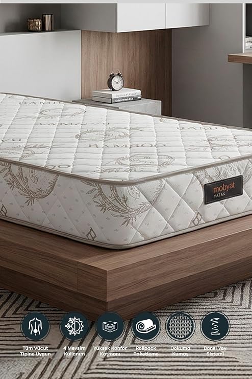 Mobyat Full Ortopedik Natural Süper Bambu Yatak (90 x 190)
