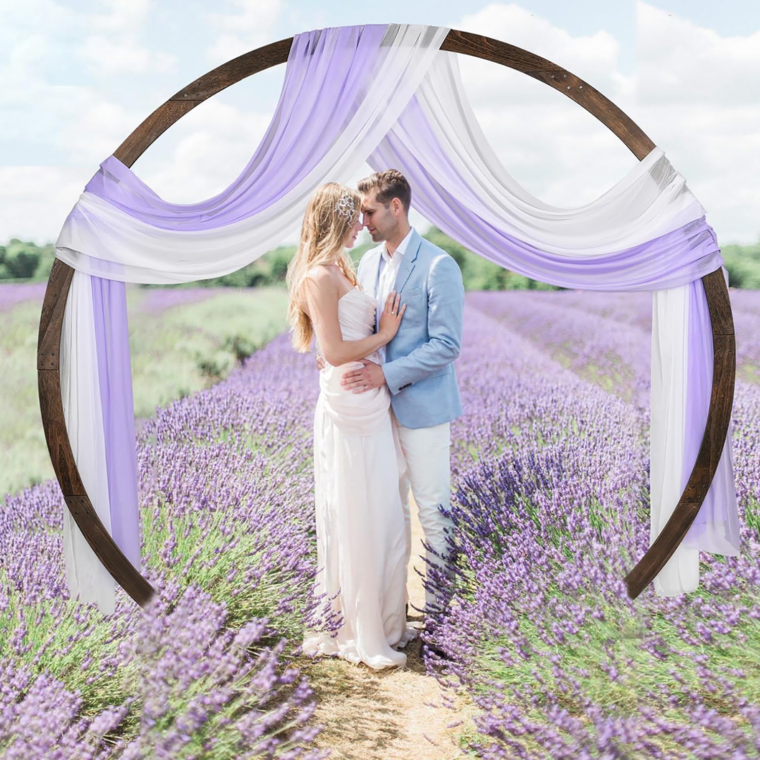 Arche Ronde en Bois for la cérémonie Arche de Mariage en Bois for Le Jardin, Le Patio, la pelouse, la Plage, l'hôtel et diverses Autres Occasions