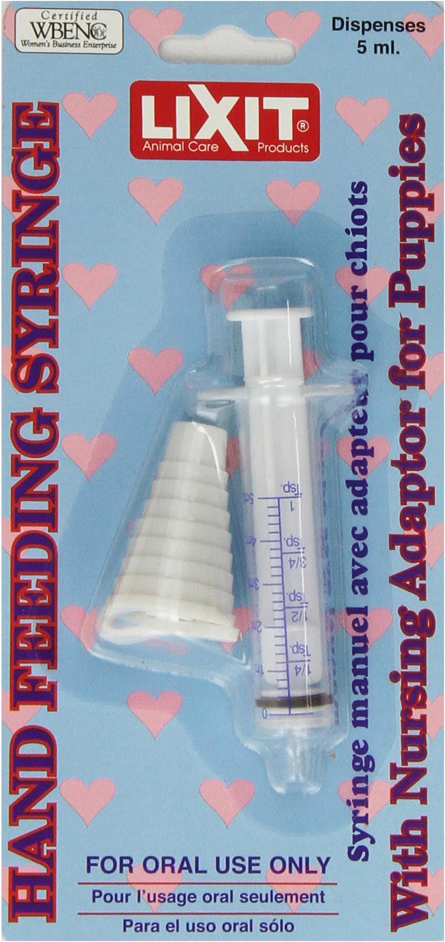 Lixit Corporation DLX0487 Small Animals Feeding Syringe with Nursing Adapter