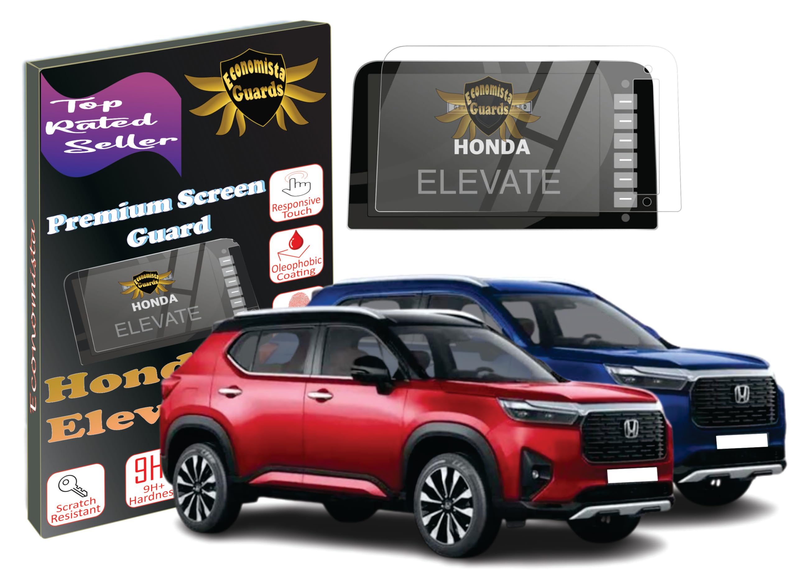 pet economista ????? top class navigation system screen protector! scratch and water resistant for premium protection! specifically tailored for your honda elevate v/vx(8 inch)