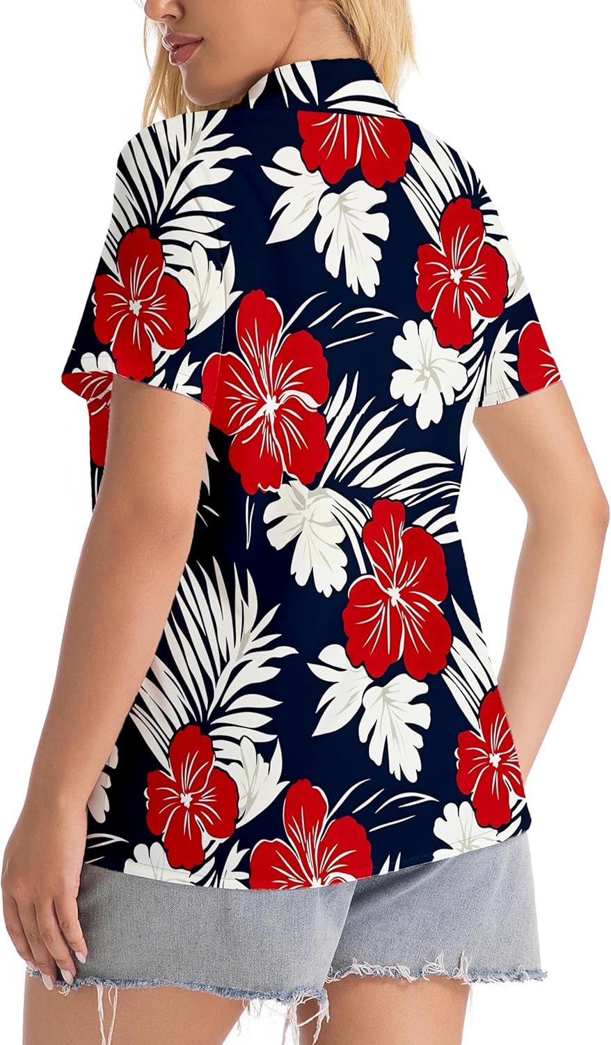 80s 90s Outfits for Women 80s Party Themed Outfit Shirt 90s Hawaiian Button Down Shirts Retro Neon Disco tee Tops - Image 4