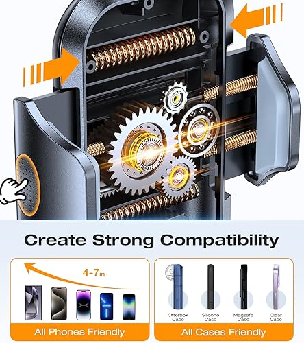 Miniatura 7 de VICSEED Soporte de teléfono para automóvil, ranura para CD y ventilación de aire, compatible con iPhone 14 13, todos los teléfonos