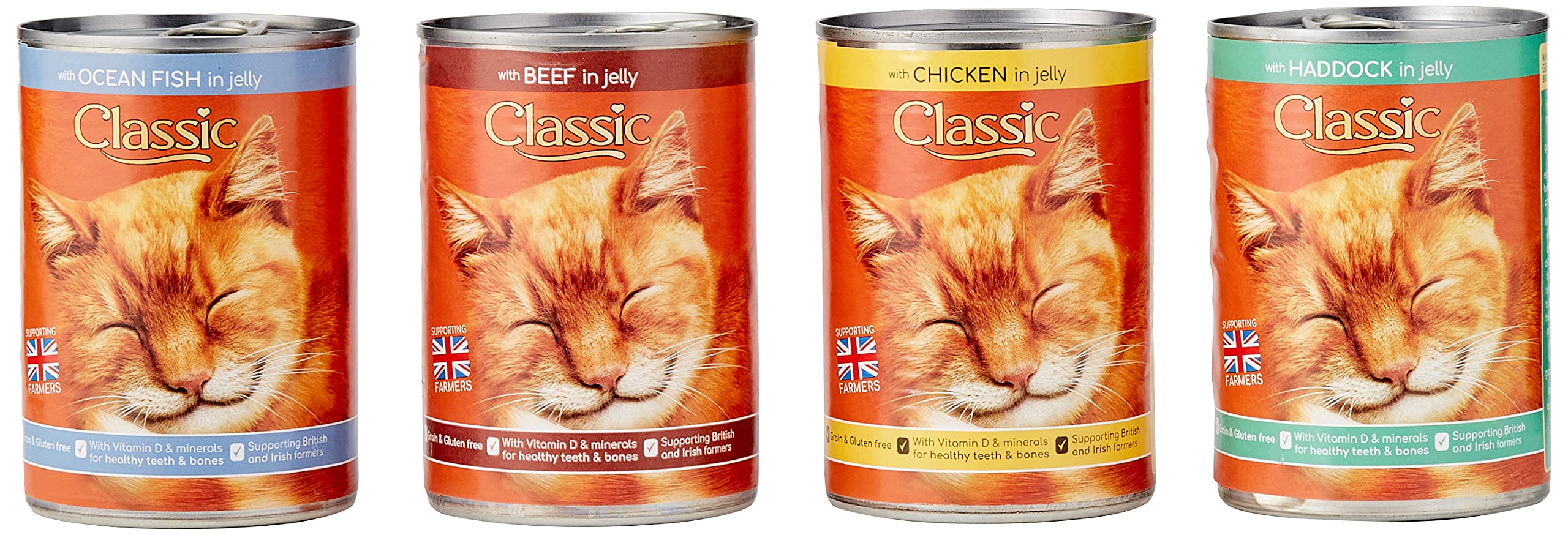 Butcher's Classic Wet Cat Food Variety Tin Fish and Meat in Jelly (24 x 400g)