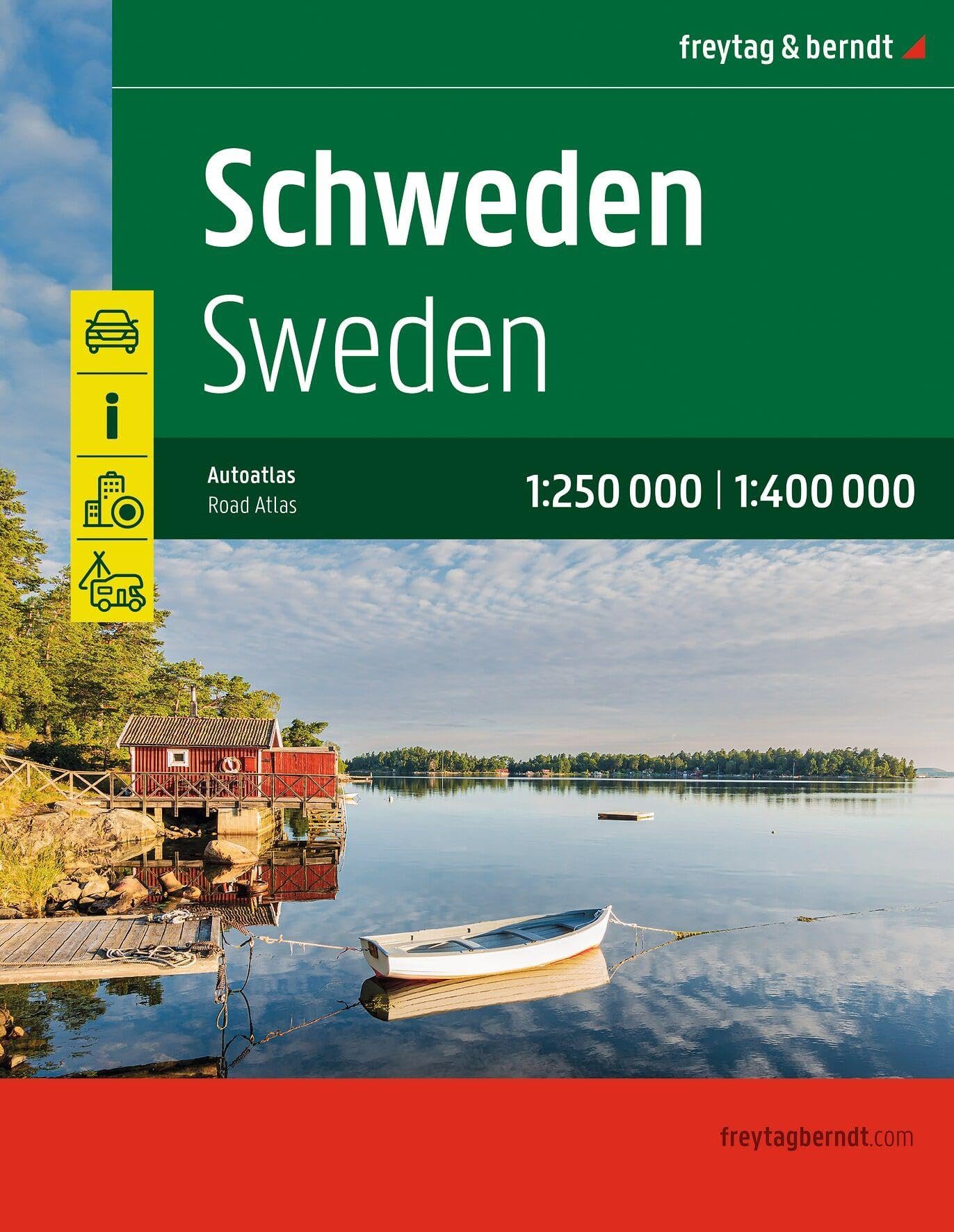 Sweden Road Atlas - 1:250,000 - 1:400,000 scale (F&B Atlassen)