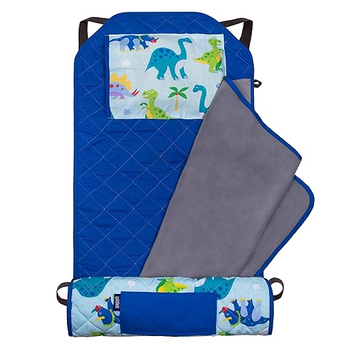 Vista 71 de Wildkin - Tapete para tomar la siesta, moderno y todo en uno, con almohada para infantes (niñas o niños), tamaño perfecto para la guardería y Coches