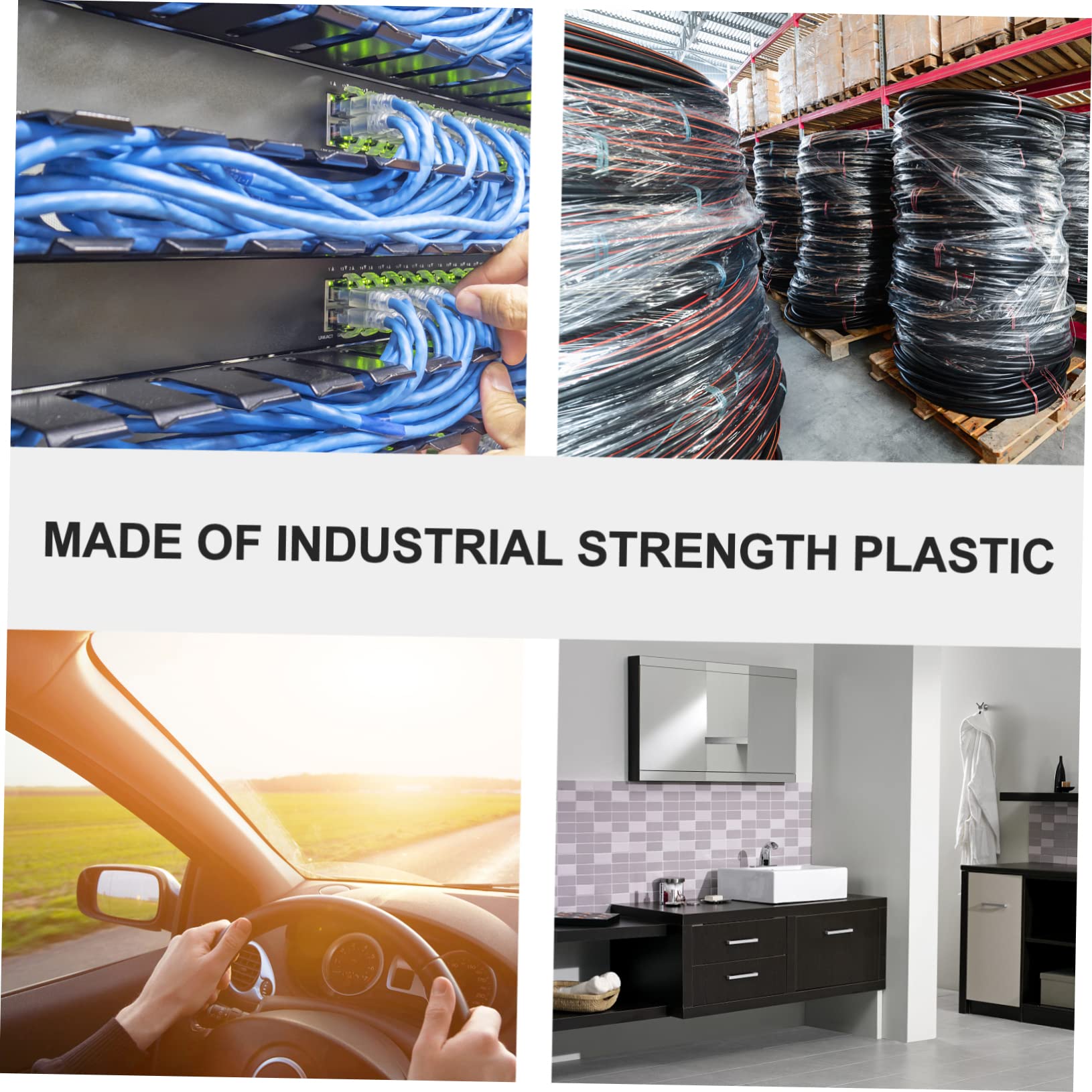 UPKOCH 3 Sets Vielseitiger Drahthalter Kabelorganisatoren Clips Selbstklebende Wohnkultur Für Büro Auto 100 Stück * 3