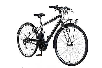 Amazon | 電動クロスバイク 公道走行可能 (マットブラック