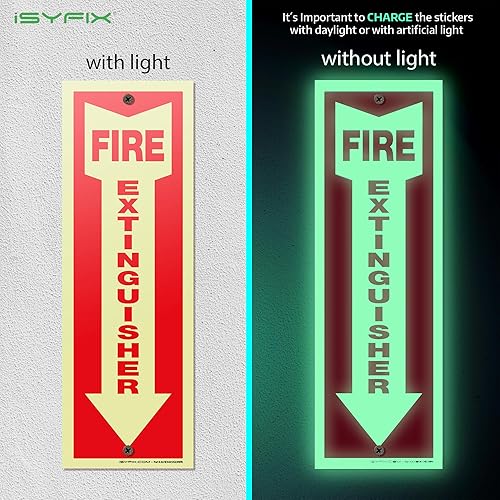 Miniatura 23 de iSYFIX Calcomanías de letreros para extintor de incendios, paquete de 12 calcomanías de vinilo autoadhesivas de alta calidad, laminadas para máxima