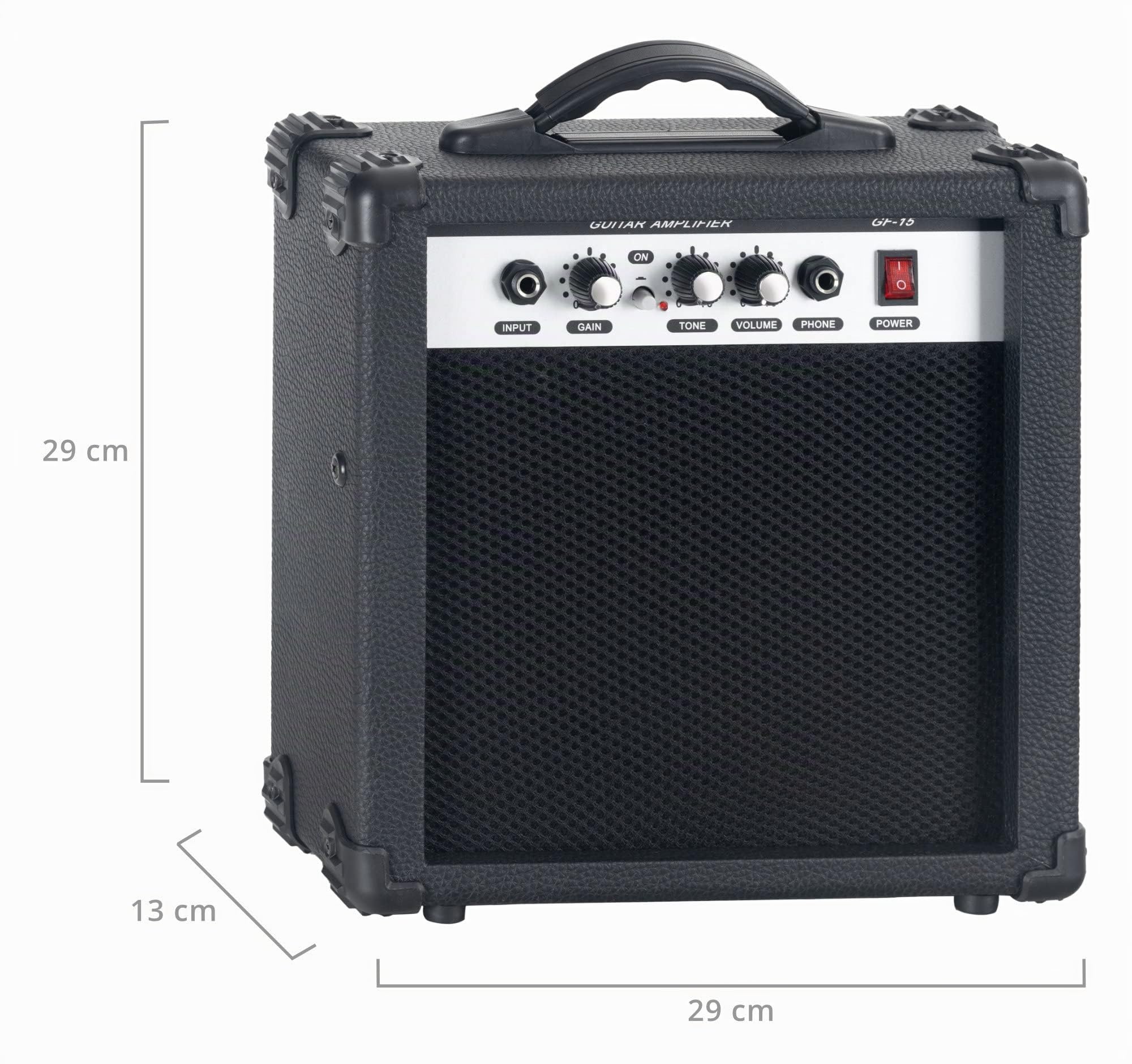 Rocktile Single Cut Pack Komplettset Power E-Gitarre Schwarz (Verstärker, Stimmgerät, Tasche, Kabel, Gurt, Plecs, Ersatzsaiten und Schule mit CD/DVD)