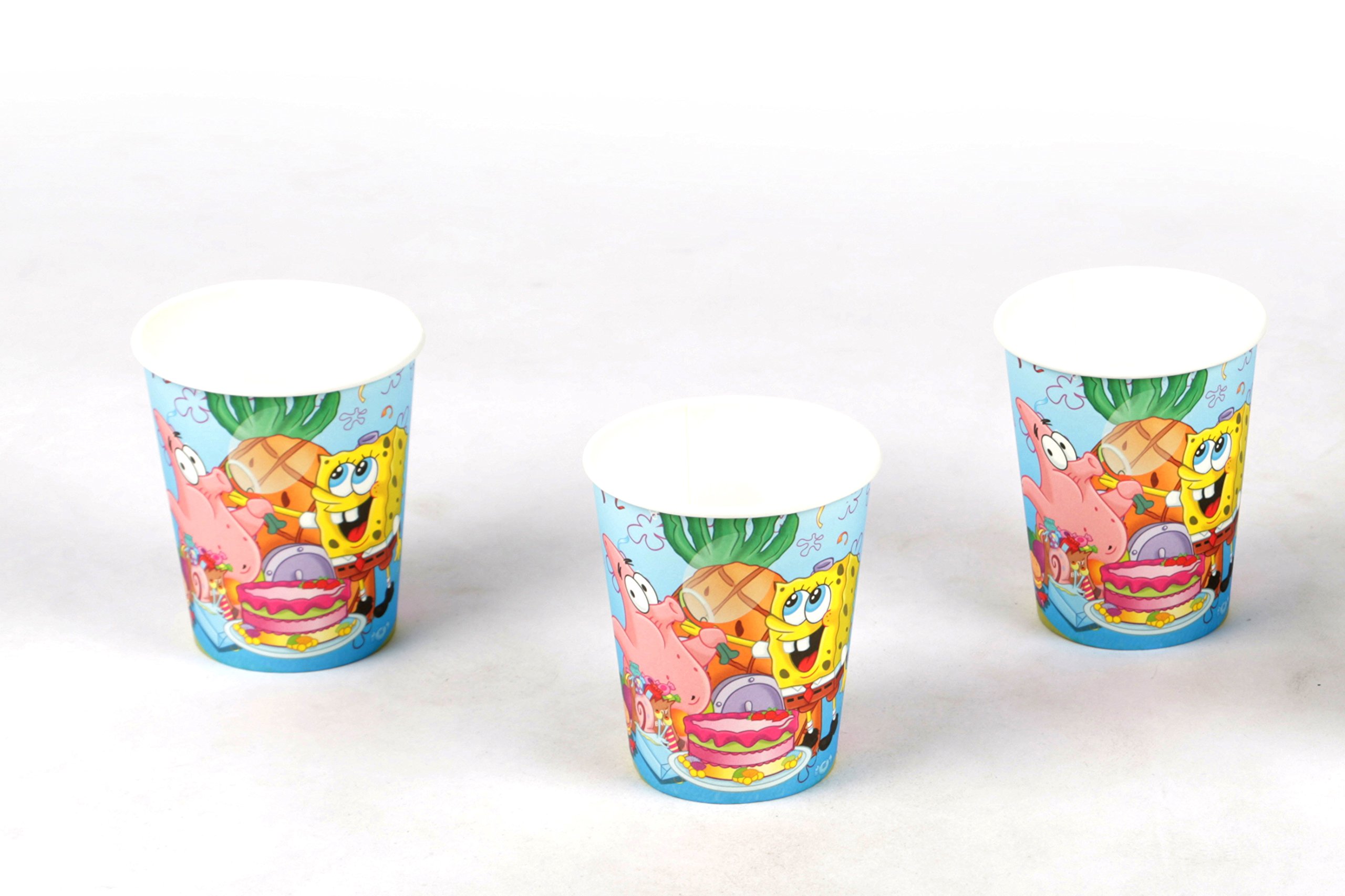 Funcart Spongy Bob Theme 9Oz Paper Cup (6 Pcs/Pack)